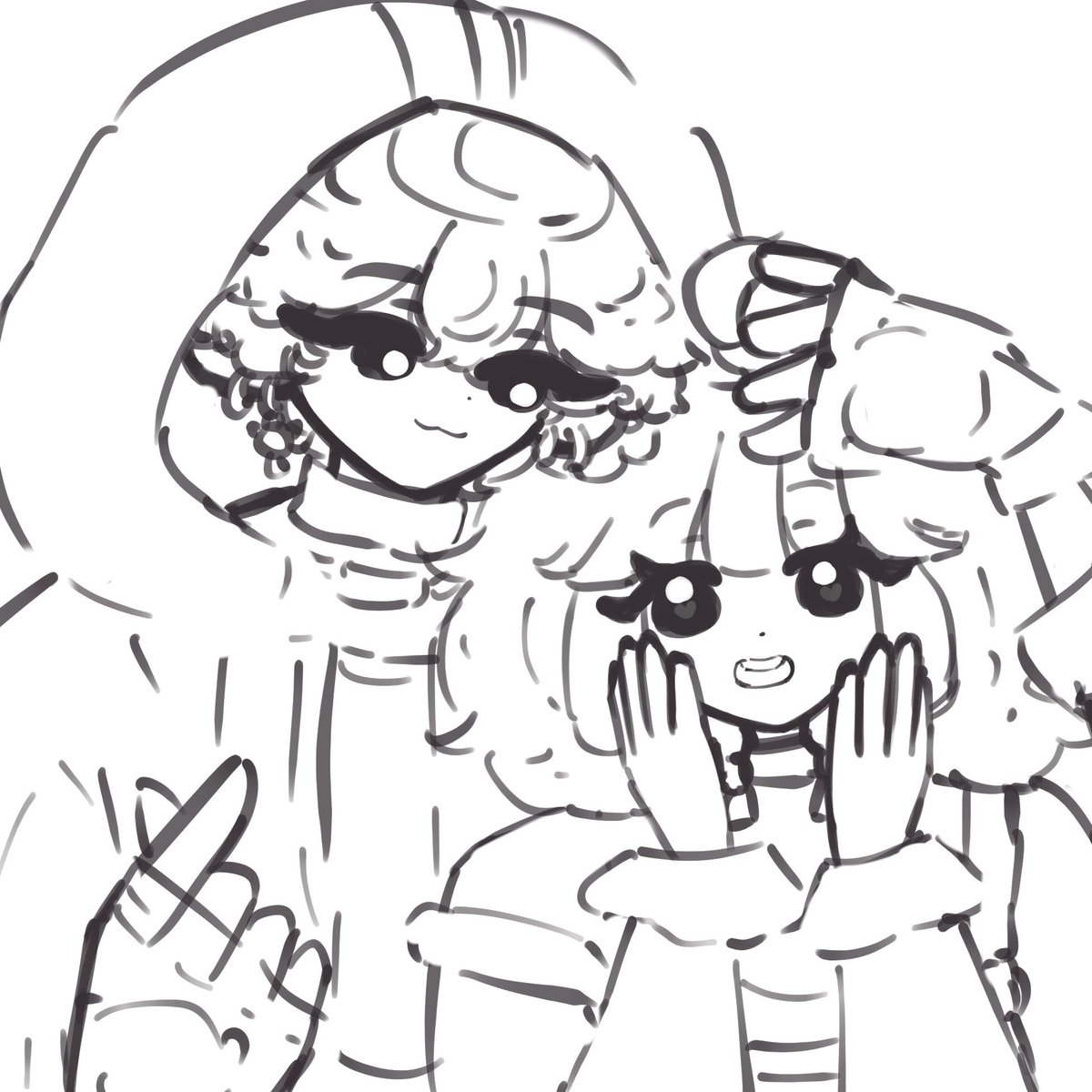myarzipan's tweet image. VERY self indulgent wip ππ it's literally my personal yumeship &gt;_&lt; ahem ahem..