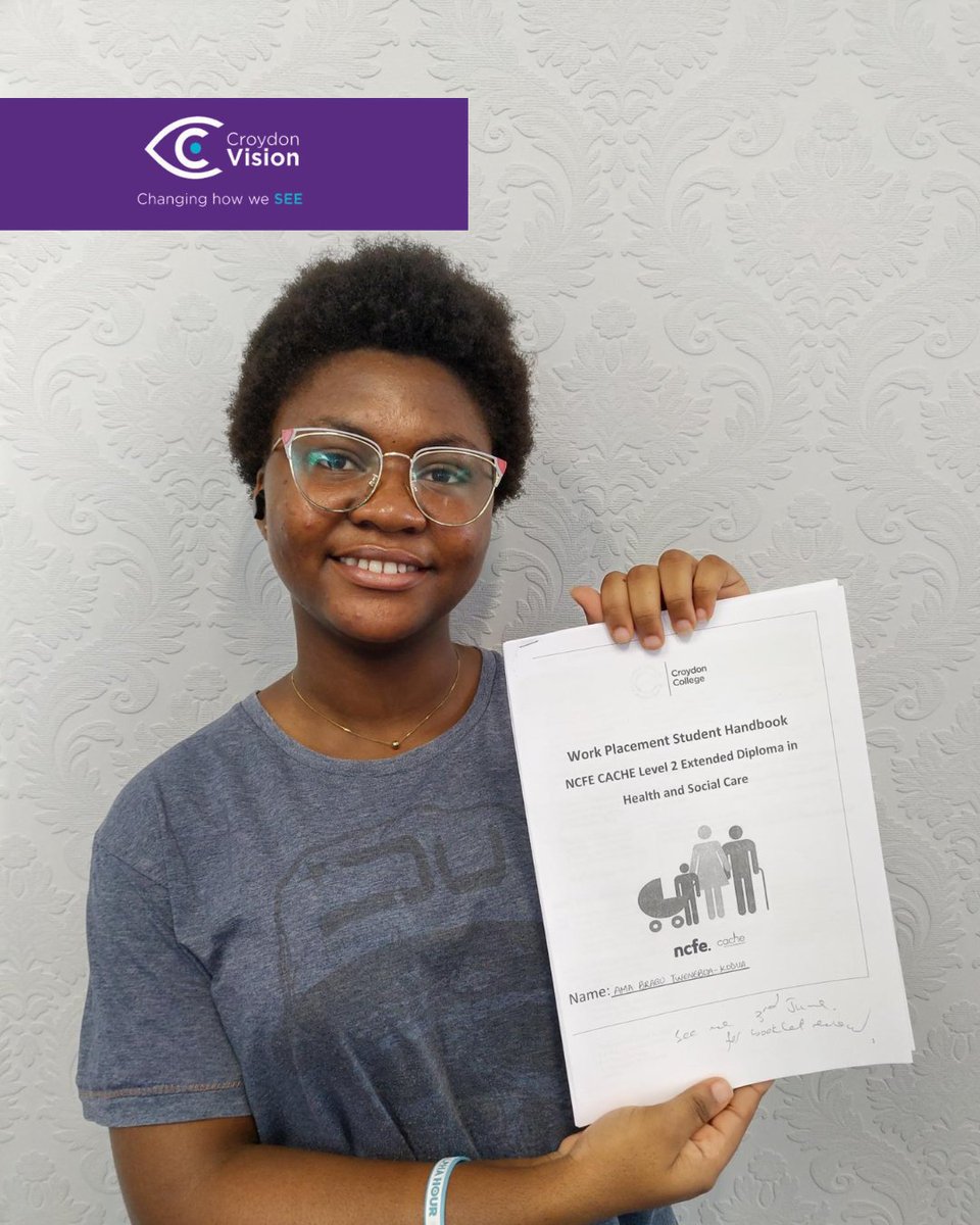 Congrats to Ama Brago from Croydon College for completing her Level 2 Health &amp; Social Care while volunteering with us since Dec 2024! 🎉💃🍽️

We look forward to welcoming her back in Sept for Level 3. Thanks for all your hard work, Ama! ❤️