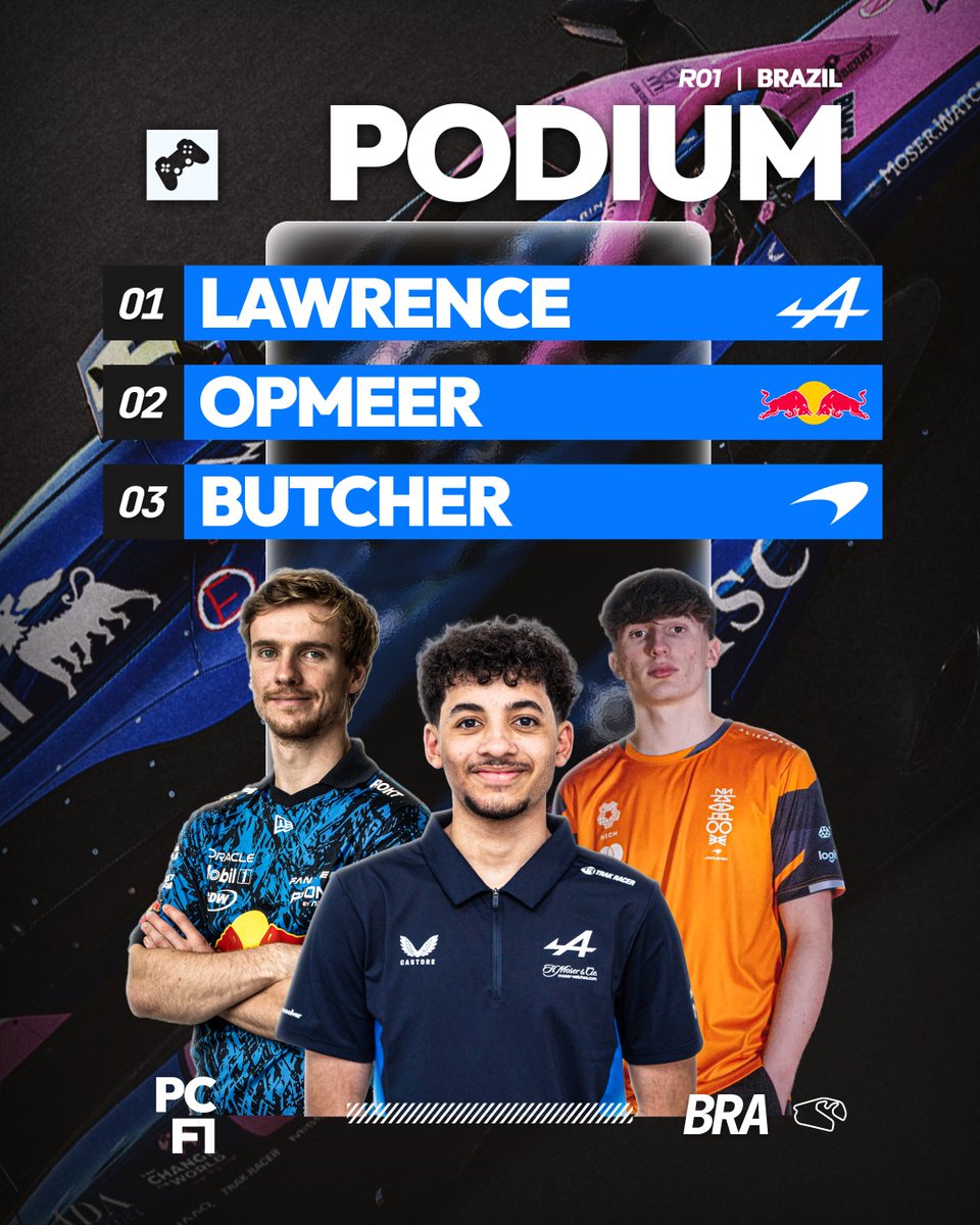 PremierSimGL's tweet image. Here's how the PC F1 R1 podium finished following a number of stewards' reports! ⬇️
🥇 @FRA_ELITE45
🥈 @jarno_opmeer
🥉 @AlfieButcherr
#PSGLS40