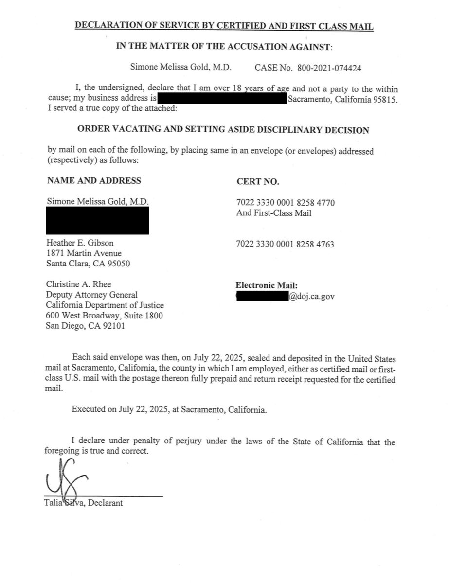BREAKING: The California Medical Board just VACATED its disciplinary decision against me.

This politically motivated case was never about medical ethics—it was about silencing physicians who dared to speak the truth.

I refused to bow. I fought back. And I won.