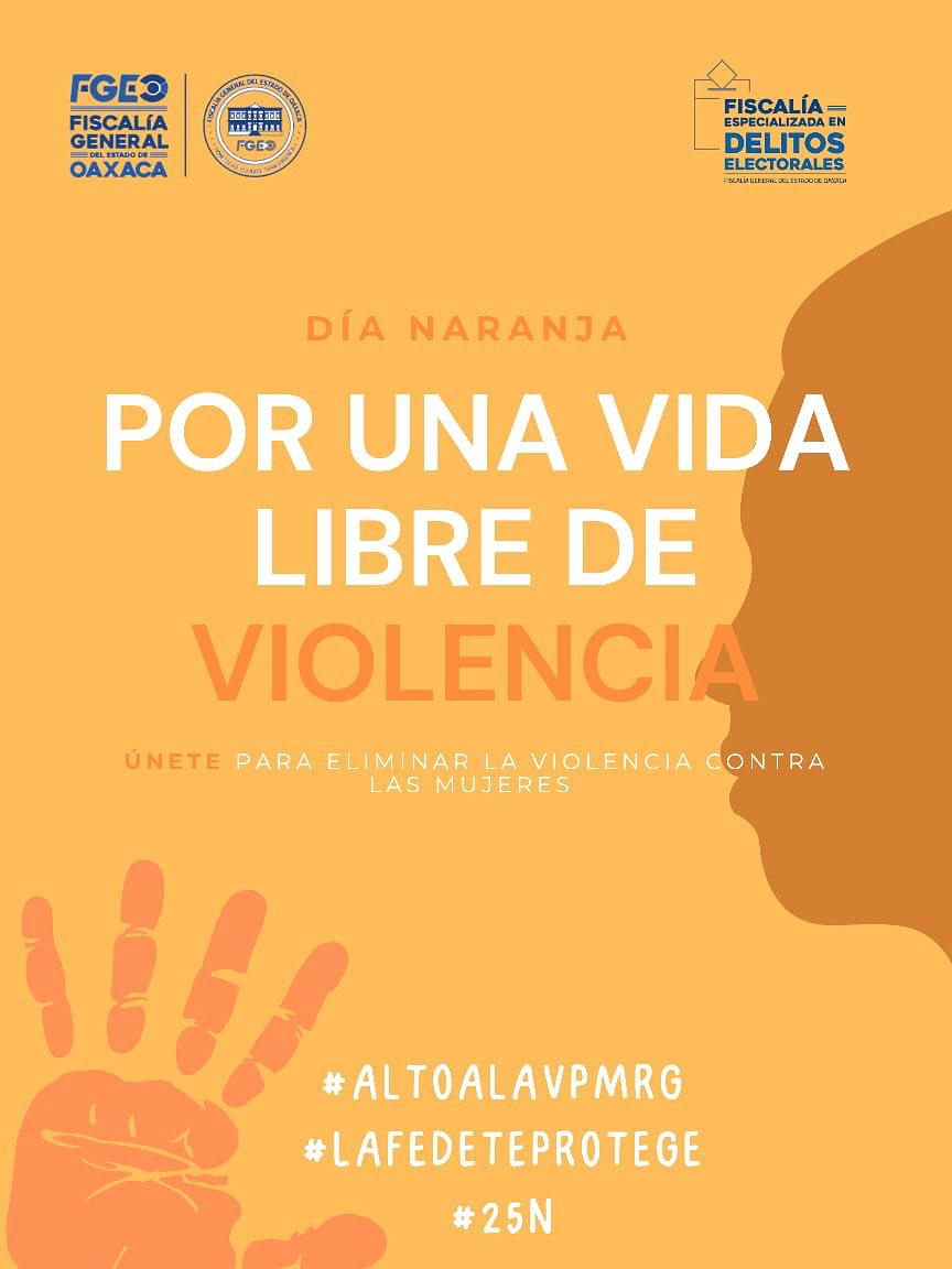 FEDEOaxaca's tweet image. Desde la Fiscalía Especializada en Delitos Electorales de Oaxaca refrendamos nuestro compromiso con la prevención y erradicación de la violencia contra mujeres y niñas.
Este 25 y todos los días, digamos ¡basta a la violencia por razón de género!
#AltoALaVPMRG
#LaFEDETeProtege