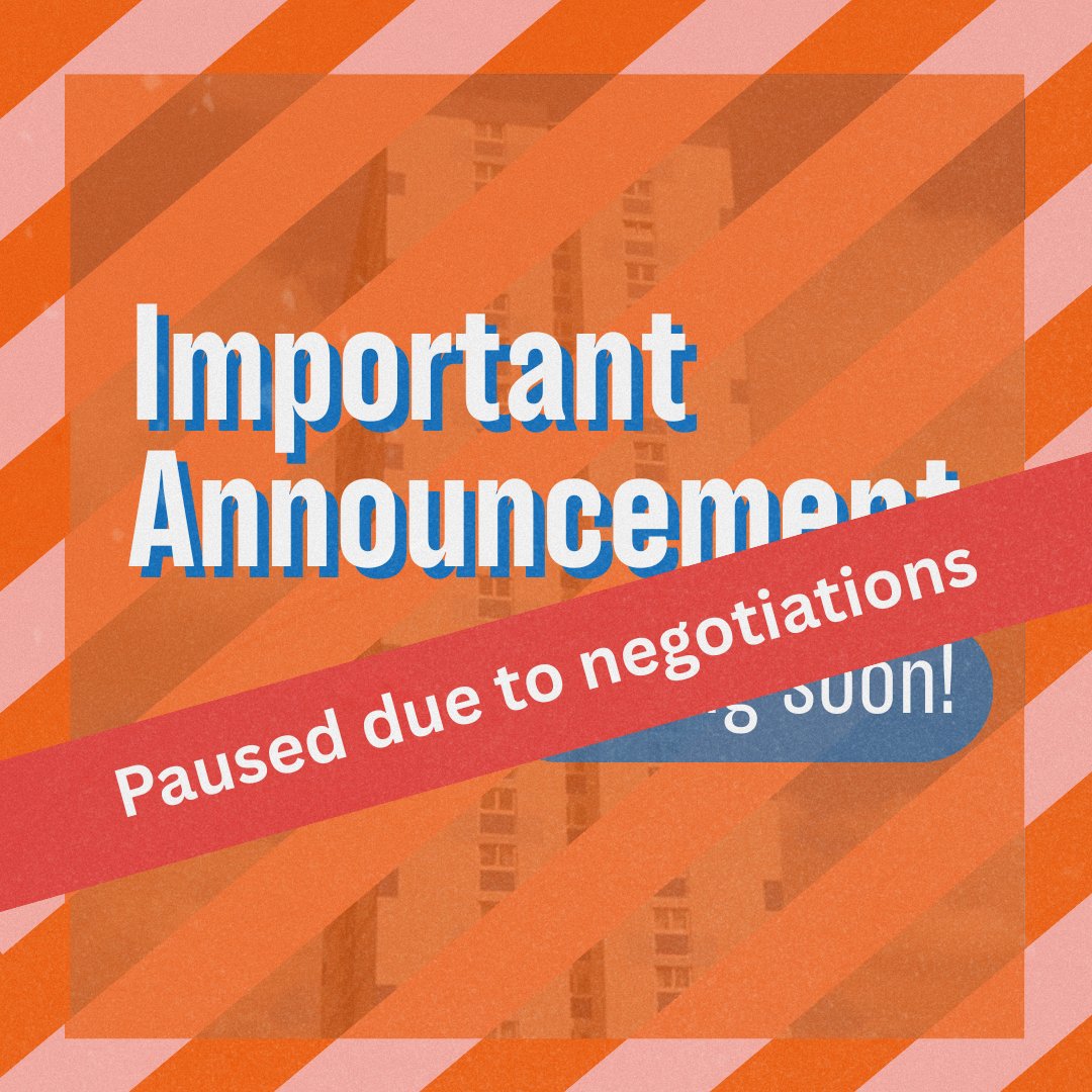 A month ago we teased a big announcement about workers at a housing-focused charity. Since then management have taken a more constructive approach to negotiating with the union. On this basis, workers have decided (for now at least) to pause the announcement.