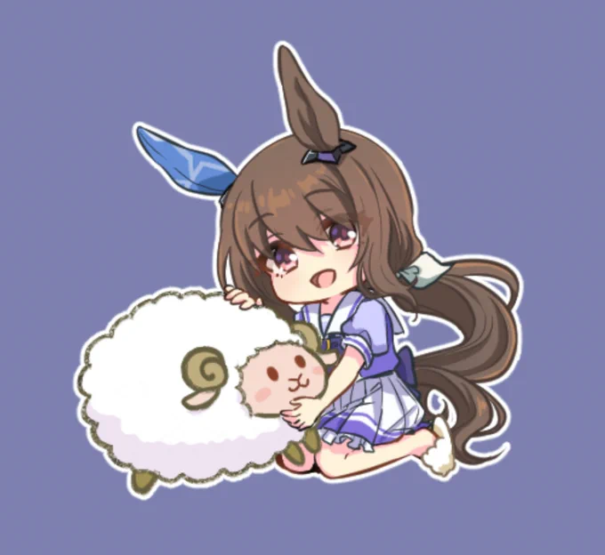 羊とふわふわアヤベさん #Umamusume