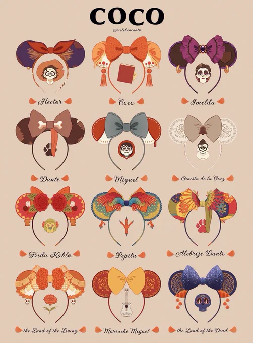 Coco headbands! リメンバーミーのカチューシャデザイン