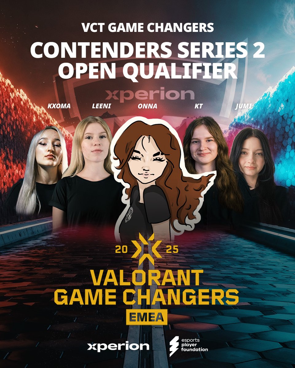 Dieses Wochenende spielt Hanami Samstags und Sonntags den VCT Game Changers Contenders Series 2 Open Qualifier 🫡

Watchparty gibt es bei der wundervollen <a href="/Julliiixd/">NXT Juli</a> 🤩

📺 twitch.tv/julliiixd
🕕 beide Tage live ab 18:00 Uhr
