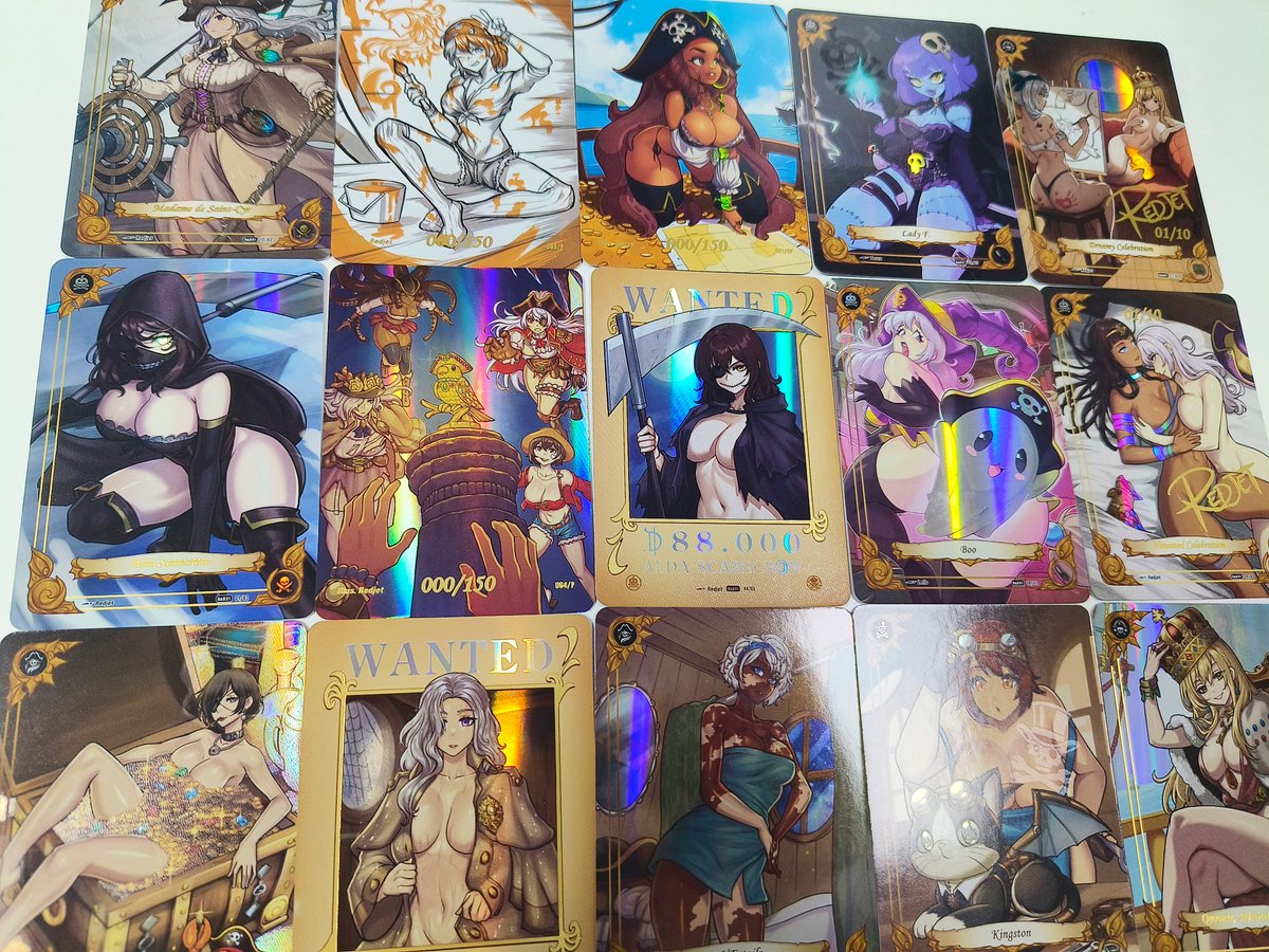 BootynBeauties's tweet image. 🔥 The Booty & Beauties beta test print is out!
35 new cards to test texture, foil, holo patterns, gilding & reverse UV backs — we went all in!
Preview coming soon 👀
📦Pre-order now & grab all Kickstarter exclusives until end of September!
> kickstarter.com/projects/15951…