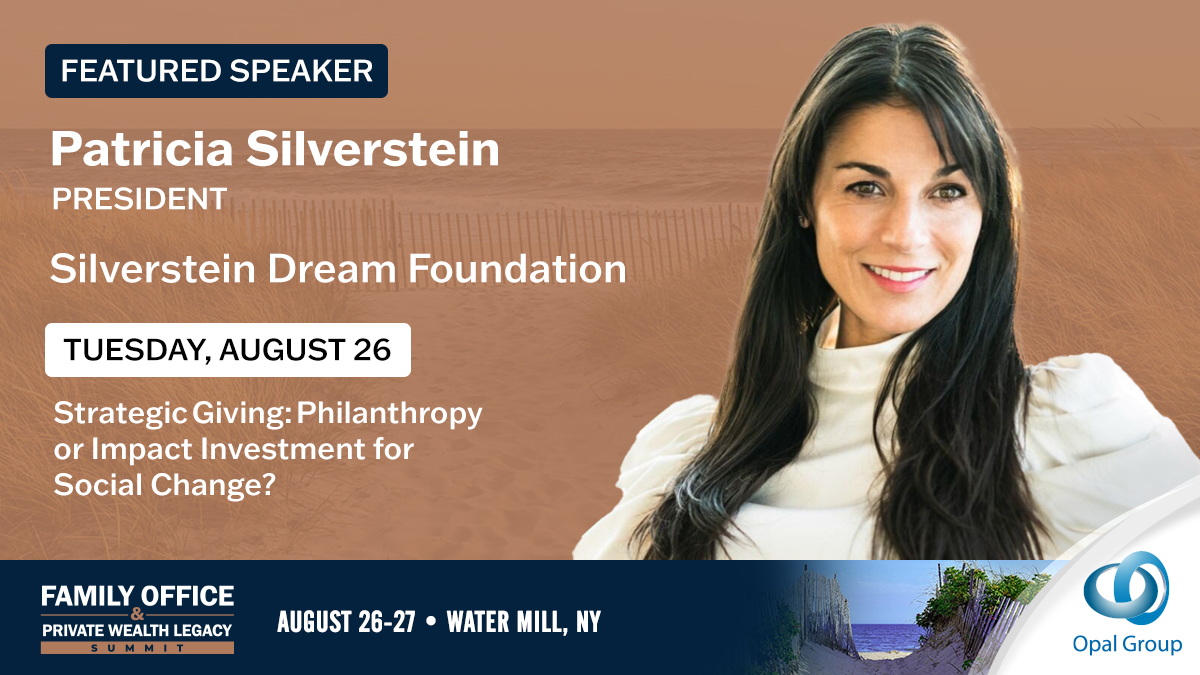 Opal_Group's tweet image. 馃専We鈥檙e excited to present at the Family Office & Private Wealth Legacy Summit 2025, Patricia Silverstein on Tuesday, August 26th, 2025.
馃摑 To register visit, bit.ly/3VFvvSE
#OpalGroup #OpalGroupFOPWL #Finance #FamilyOffice #PrivateWealth