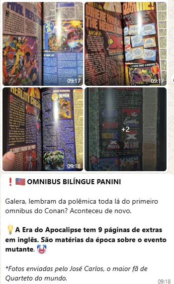 errohqs's tweet photo. Omnibus de Era do apocalipse da panini com 9 páginas de extras não traduzidas.

Créditos ao grupo de Whatsapp do @2quadrinhos 

+ https://t.co/WJqbC7JHGc