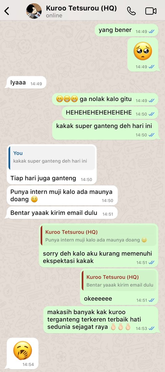 YUMEFANFARRE's tweet photo. #haikyuu  |  kuroo tetsurou x reader one tweet socmed fic

sekilas kehidupan jadi dontol alias intern-nya Kuroo Tetsurou (30) Marketing Manager at HQ Corp https://t.co/6MQkyfNbWG