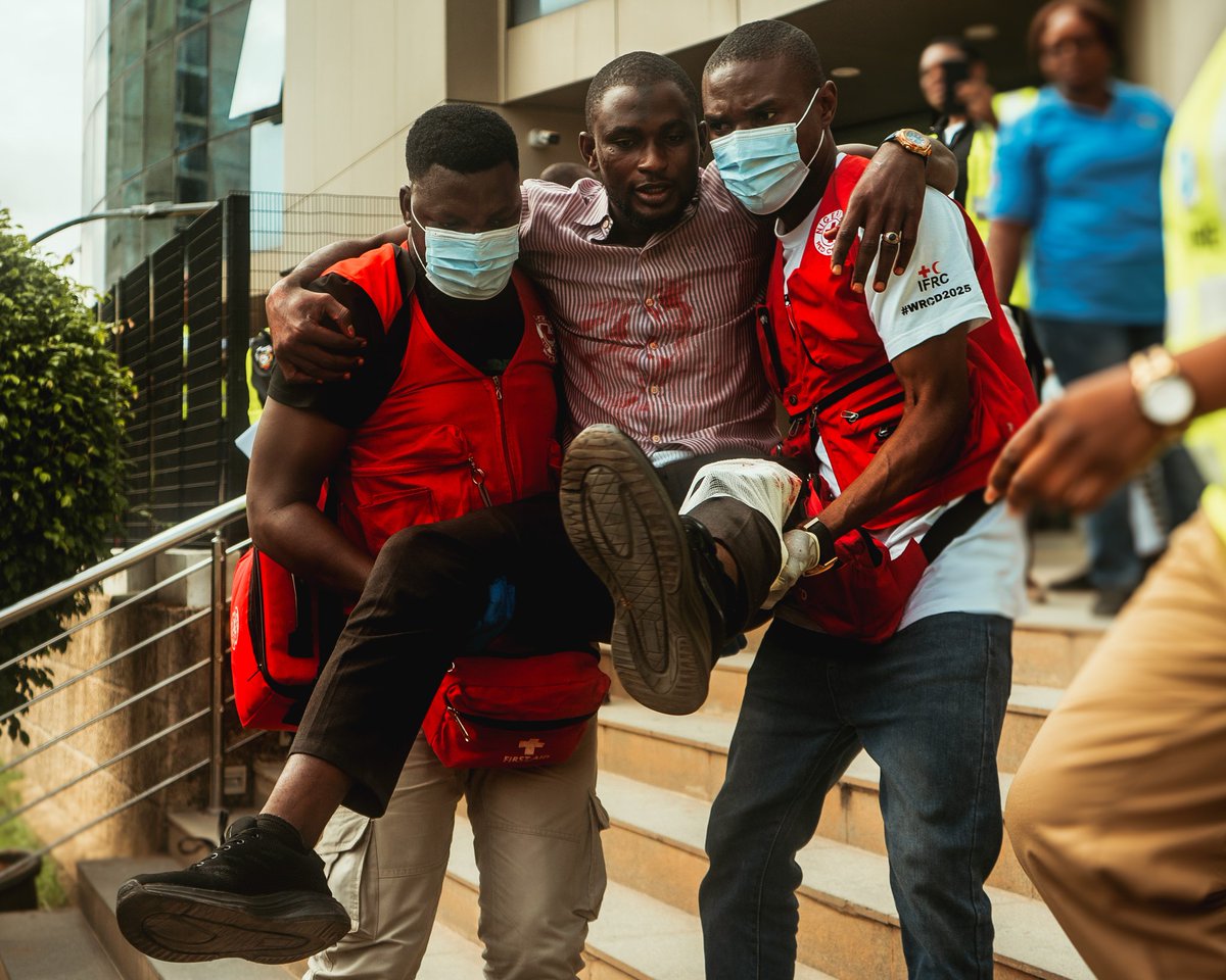 RedcrossabjBr's tweet photo. Recently, the Nigerian Red Cross Society- FCT Branch, took part in the safety simulation exercise organized by the Nigerian Electricity Regulatory Commission (NERC) in Abuja.

Learn First Aid, it saves lives. https://t.co/o7KmxiYwmn