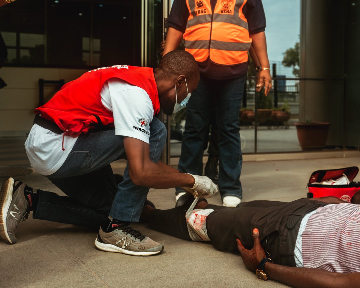 RedcrossabjBr's tweet photo. Recently, the Nigerian Red Cross Society- FCT Branch, took part in the safety simulation exercise organized by the Nigerian Electricity Regulatory Commission (NERC) in Abuja.

Learn First Aid, it saves lives. https://t.co/o7KmxiYwmn