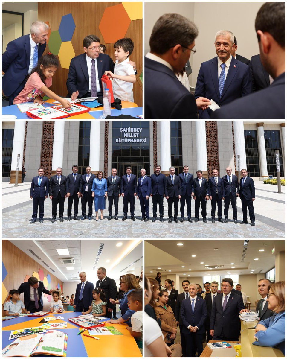 Mehmet Tahmazoğlu 🇹🇷 (@mtahmazoglu) on Twitter photo Adalet Bakanımız Sayın <a href="/yilmaztunc/">Yılmaz TUNÇ</a>’u Şahinbey Millet Kütüphanemizde misafir ettik.
Türkiye Yüzyılı’na armağan ettiğimiz bu kıymetli eser, Sayın Bakanımızdan tam not aldı.
Gençliğe, yarınlarımıza ve ülkemizin istikbaline değerli bir nesil yetiştirmek için çalışıyor; bu nesli Adalet Bakanımız Sayın <a href="/yilmaztunc/">Yılmaz TUNÇ</a>’u Şahinbey Millet Kütüphanemizde misafir ettik.
Türkiye Yüzyılı’na armağan ettiğimiz bu kıymetli eser, Sayın Bakanımızdan tam not aldı.
Gençliğe, yarınlarımıza ve ülkemizin istikbaline değerli bir nesil yetiştirmek için çalışıyor; bu nesli