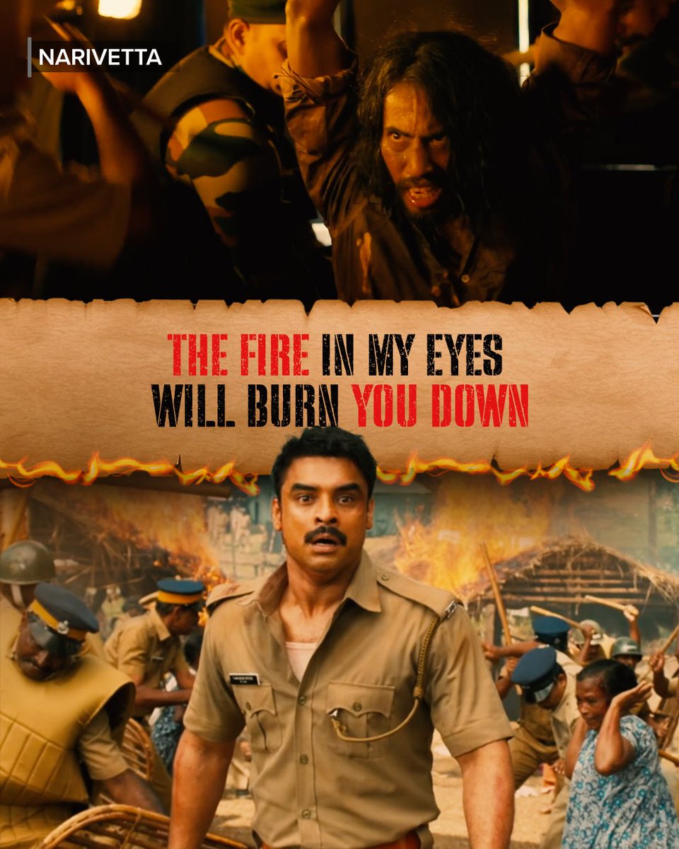 SonyLIV's tweet image. That one look says it all!
Watch #Narivetta streaming now on Sony LIV
@ttovino
#SurajVenjaramoodu #Cheran #AnurajManohar #AryaSalim #JakesBijoy #SonyLIVSouth
