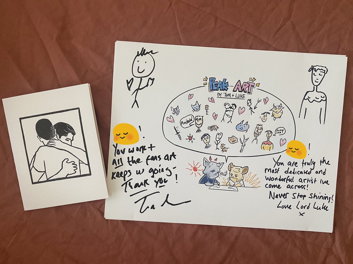 langzooma's tweet image. Finally got this delivered to mail!! Please forgive my wrinkly sheet 😭
Thank you Logan Sillier who offered to deliver my drawing to Tom and Luke! Thank you for the very lovely letter too!
This fandom is so nice and wholesome I could cry 😭
#kcd2 #tommckay #lukedale #CCBaltics