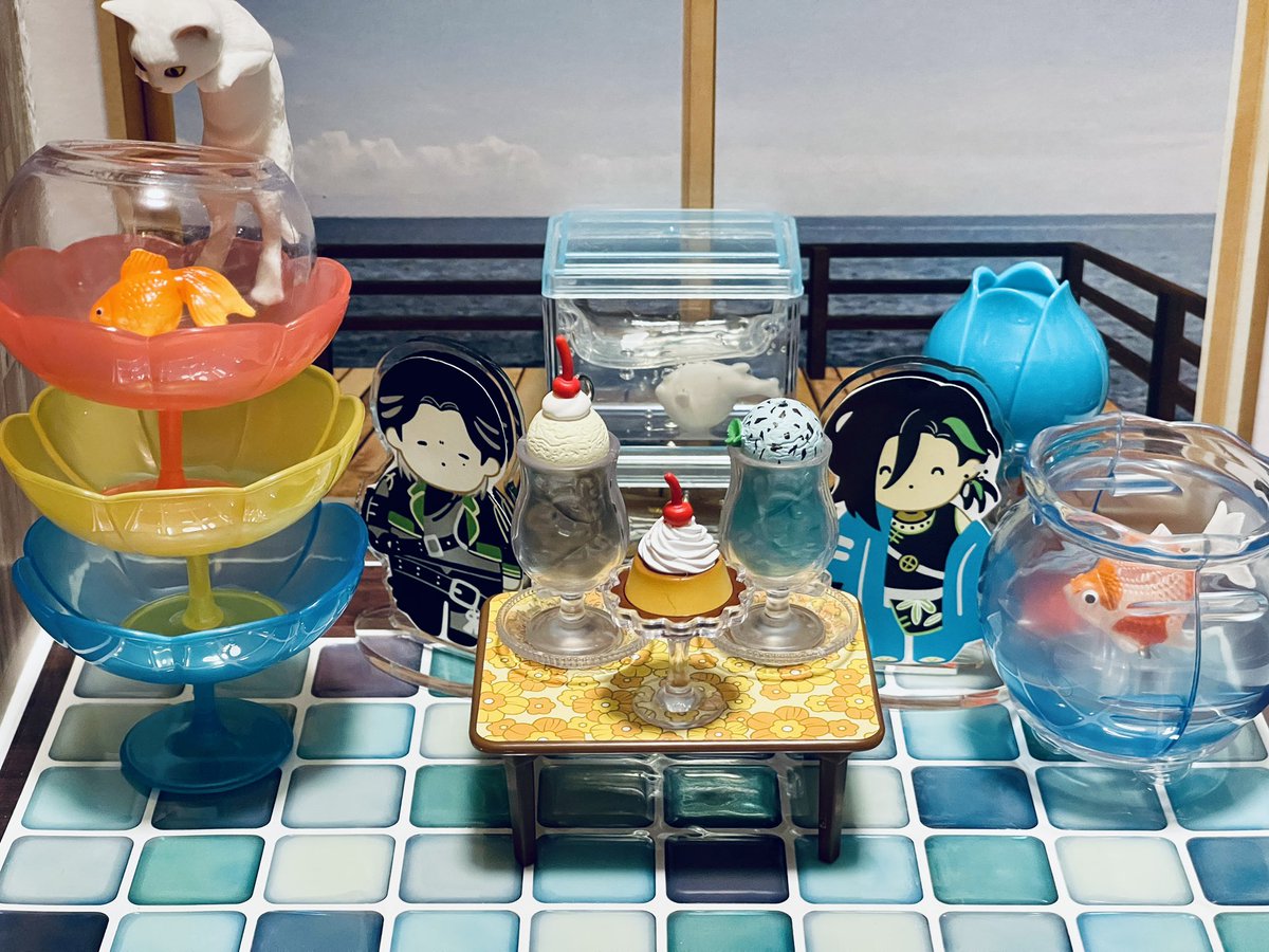 morabe_mini's tweet photo. 🎋「模様替えしてみたよ〜♫魚がいっぱいだと涼しげでいい感じ🐟💕」
🌾「む！待て！！獣！！！」 https://t.co/25gAWMkTBX