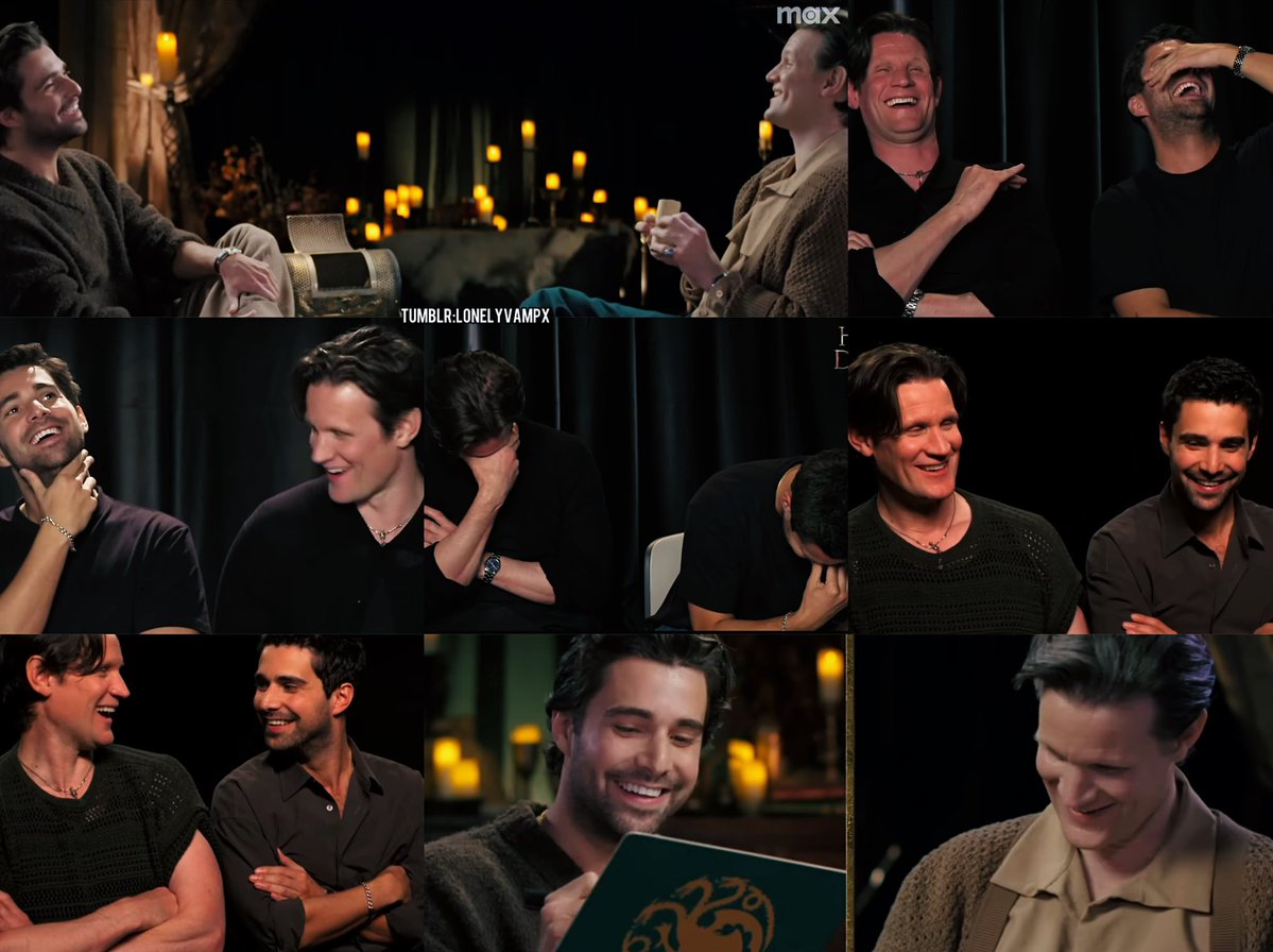 saorsaxx's tweet image. They can't help but laugh when they're together #mattien #houseofthedragon