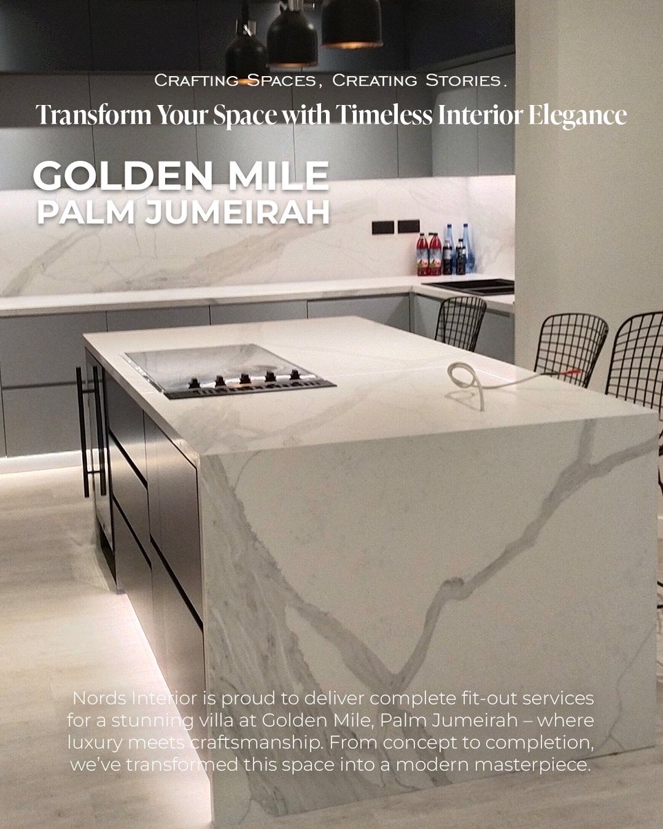 Nordsinteriors's tweet photo. 📷 Elegance Redefined at Golden Mile, Palm Jumeirah
We’re excited to unveil our latest fit-out — a stunning transformation where luxury meets craftsmanship. From sleek finishes to refined detailing, this villa now radiates timeless sophistication and modern charm.
📷 Location: Golden Mile, Palm Jumeirah
#GoldenMile #PalmJumeirah #InteriorDesignDubai #LuxuryFitOut #NordsInterior #ModernLuxury #TimelessElegance #VillaTransformation