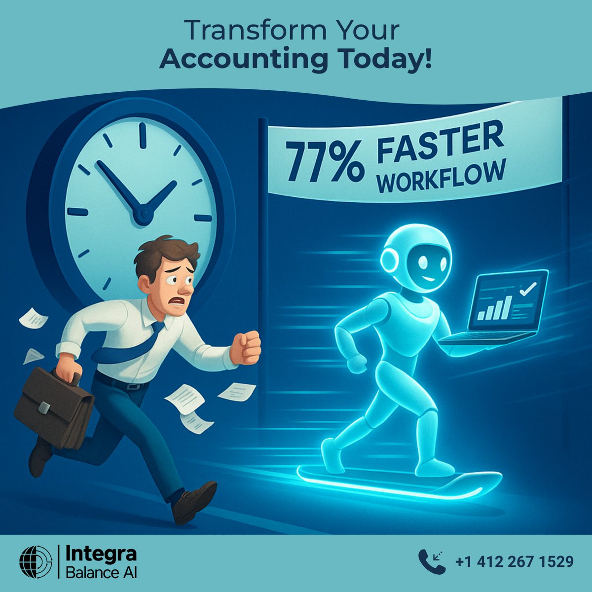 IntegraBalance's tweet image. Boost accounting efficiency by 77% with AI automation!

Stay ahead in the digital era—save time &amp;amp; costs with smart tools.
🔗 integrabalance.ai/bookkeeping-au…
.
.
.
#IntegraBalanceAI #BookkeepingAI #AutomatedBookkeeping #AIforAccountants #AccountingAutomation