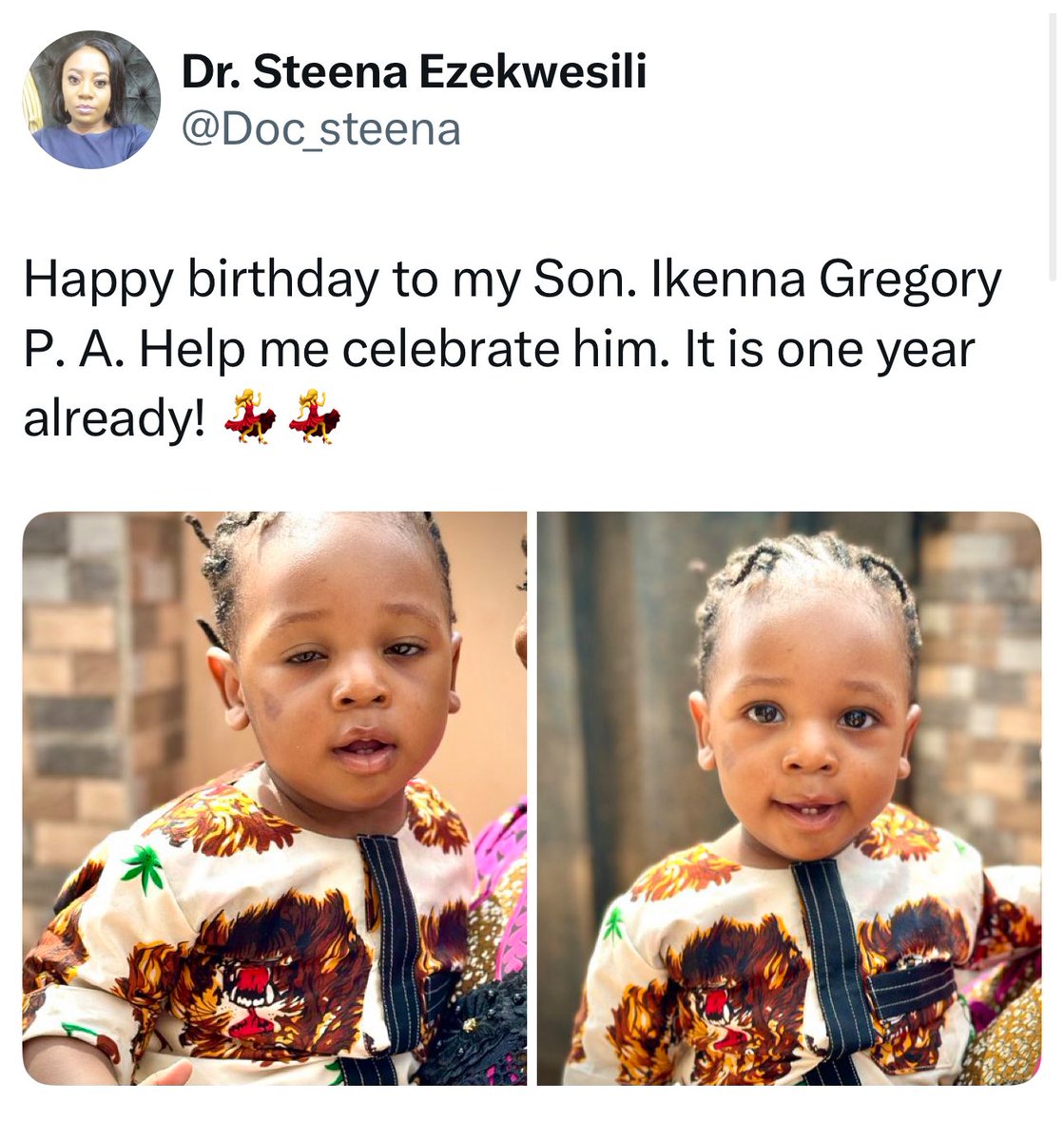 Doc_steena's tweet image. I said let me update his numerous uncles and aunts that your @PeterObi namesake baby is already doing big things. Him be making mama and all of you proud 🥳🎉