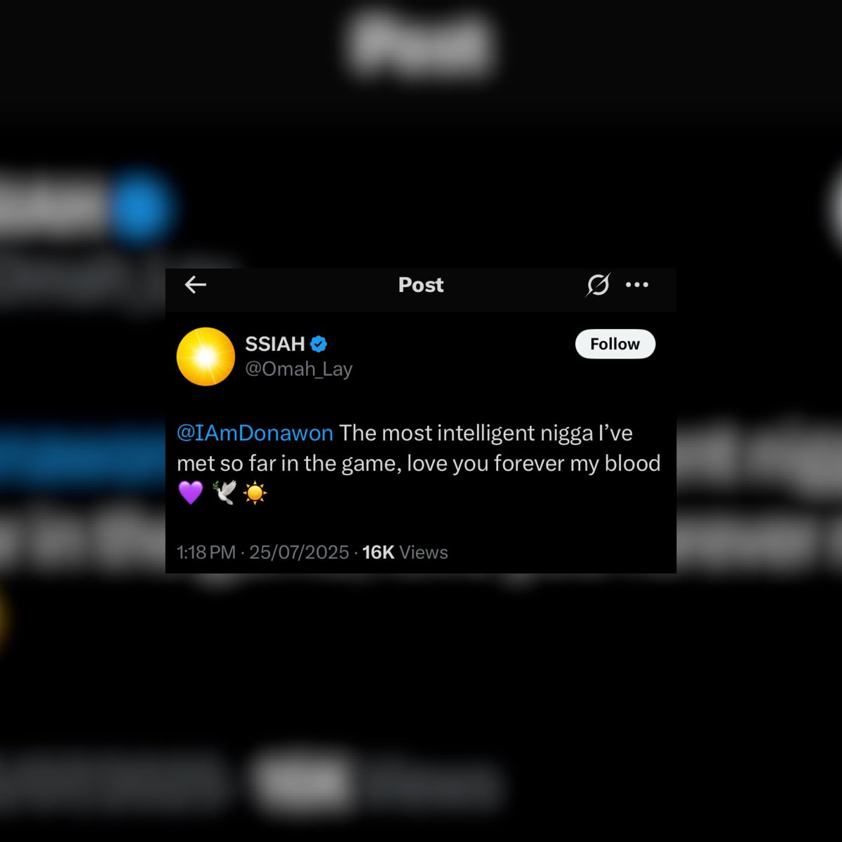 FulLCircLAfrica's tweet image. THE SAUCE🚨: @omah_lay confirm he has part ways with his manager @donawon via X and he manager replied with a warm tweet.