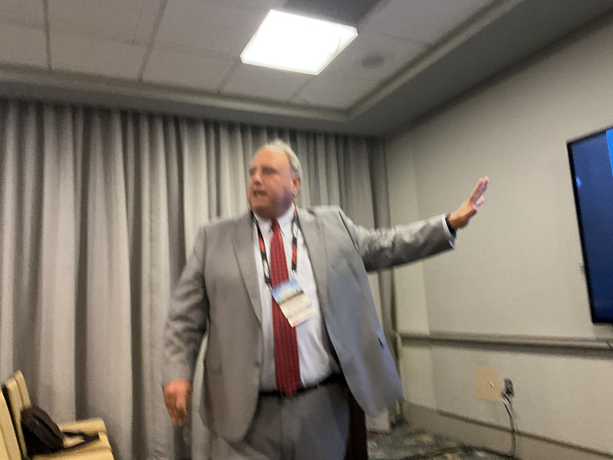 Is attending a  <a href="/AHSAAUpdates/">AHSAA</a>  Summer Conference Session led by Brewton City Schools Superintendent Kevin Wieseman.