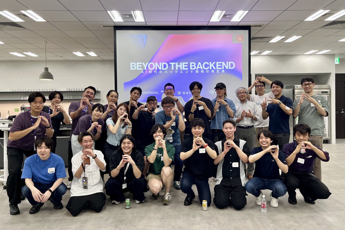 imagawa_public's tweet image. 本日はは BEYOND THE BACKEND
ありがとうございました!!!
バイブプレゼンテーションを初めてやってみましたが学びも多くて楽しかったです😂
皆さんのLTからたくさん勉強させていただきました!お疲れ様でした!!!
#beyond_the_backend