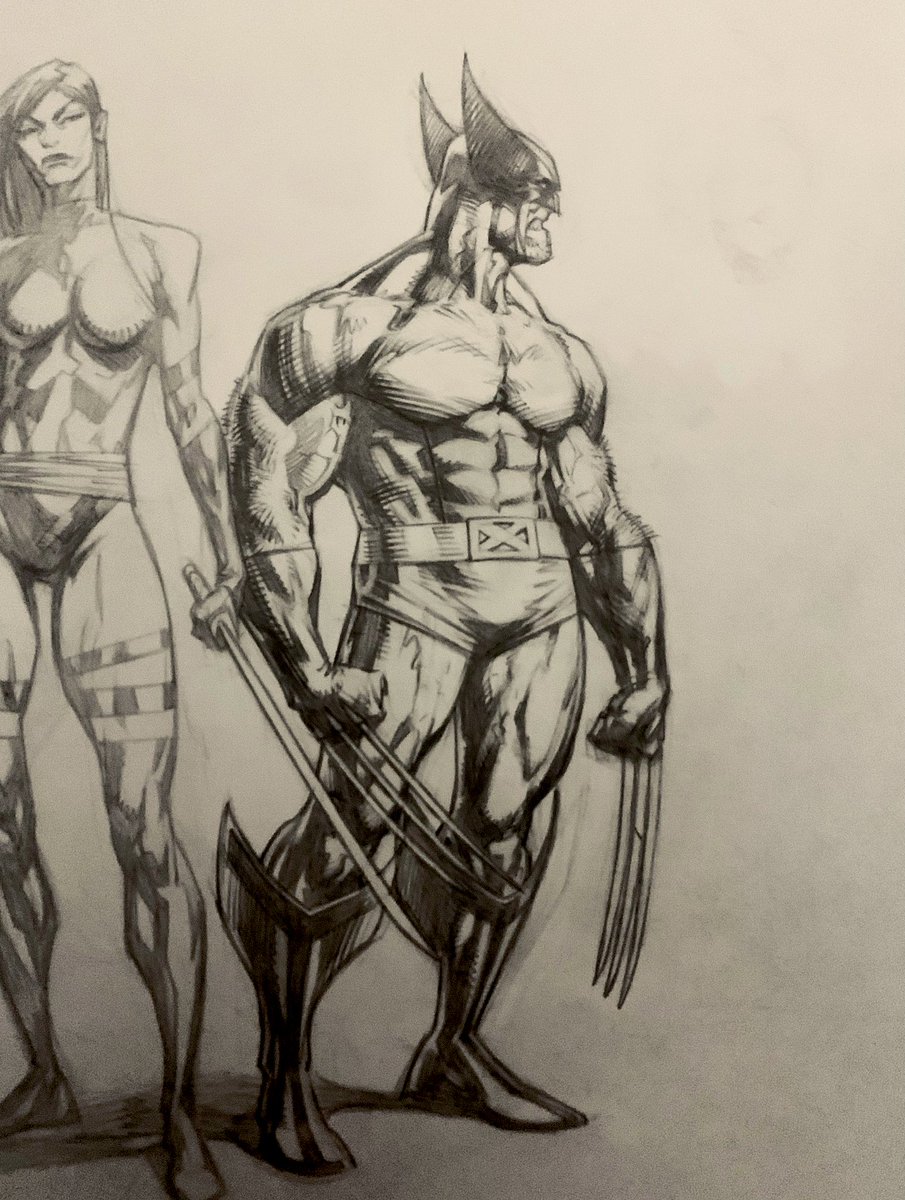 WillisWho's tweet image. Took a few minutes to tighten up my lines a make a few slight adjustments on Wolverine. Might throw a few ninjas in there and this thing sometime within the next few days if I can make time.