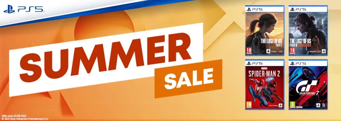 game_collection's tweet image. PLAYSTATION SUMMER SALE - NOW LIVE! ☀️🎮
The rising heat has caused a price drop on a range of iconic Sony titles over on site! 🔥
Swing by for discounts on the likes of Spider-Man 2 and Miles Morales, mark your maps for Uncharted treasure, or die, die and die again in Returnal…