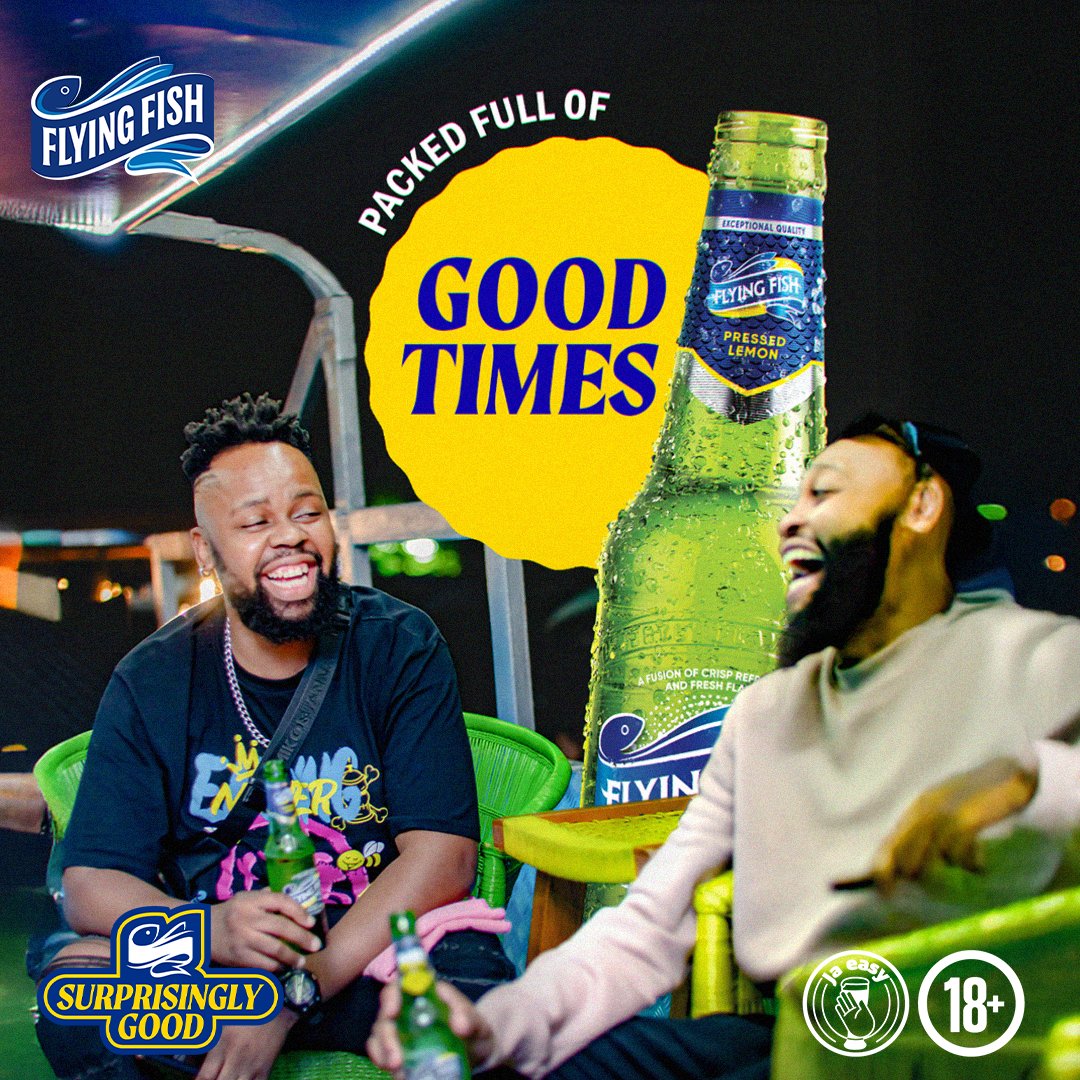 This is what FlyDays feels like → ice cold lemon refreshment and time with the squad🍻​
Good times are better with Flying Fish. Pull up and vibe!  #SurprisinglyGood