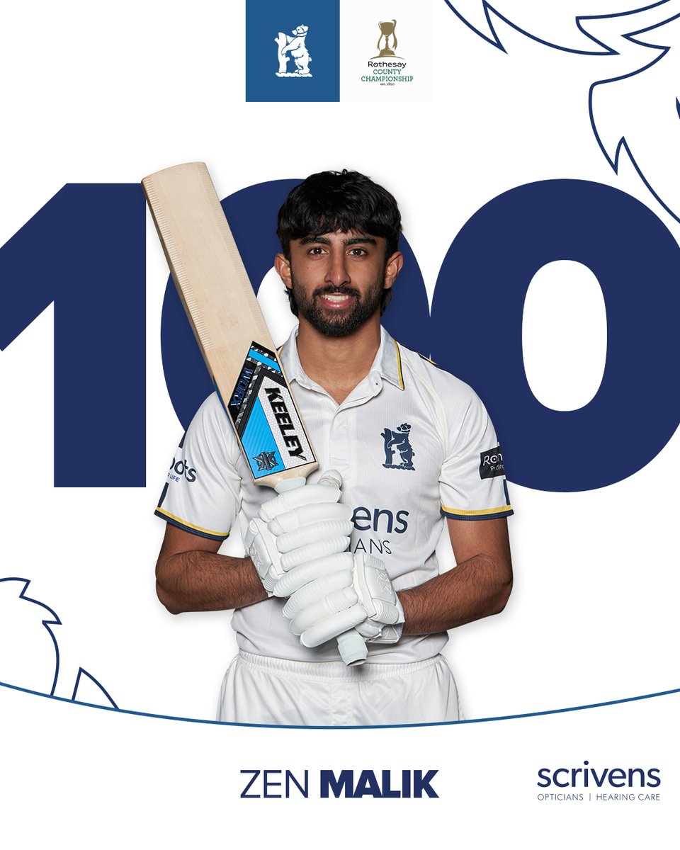Zen Malik secures his second first-class century with a six 👏

Watch live 📺 bit.ly/3UogV0N

🐻 #YouBears