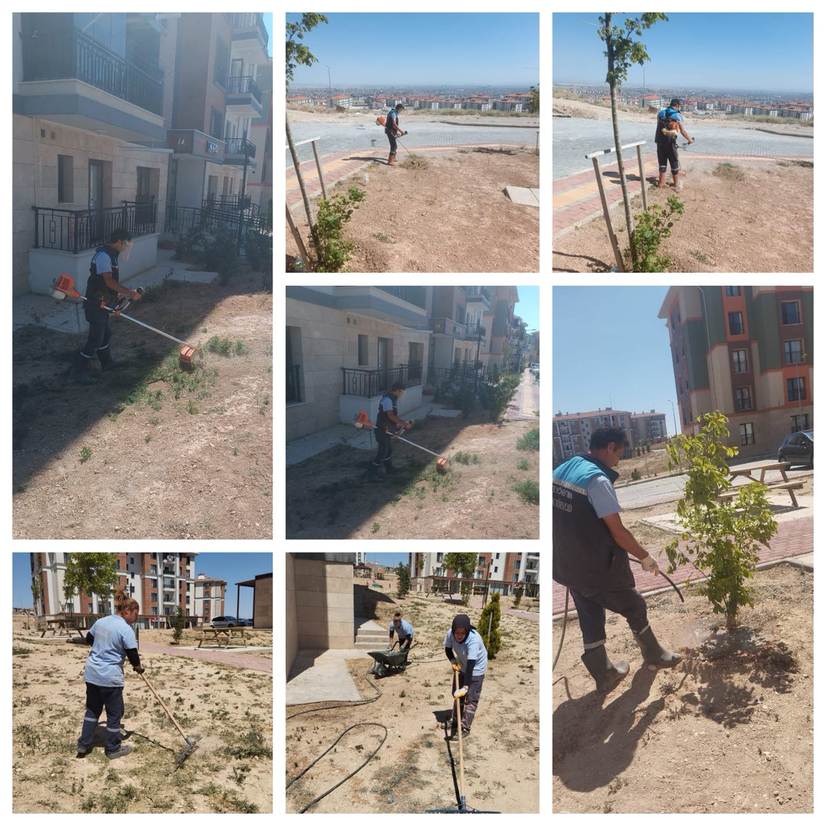 Konya4etap's tweet photo. Sitemizde ;
Peyzaj alanları düzenleme,yabani ot  çim biçme ve  blok girişleri,  kat hallorimizde boya işlemleri devam  etmektedir @EmlakYonetim @MvltGazioglu https://t.co/xjHIZ2aAxi