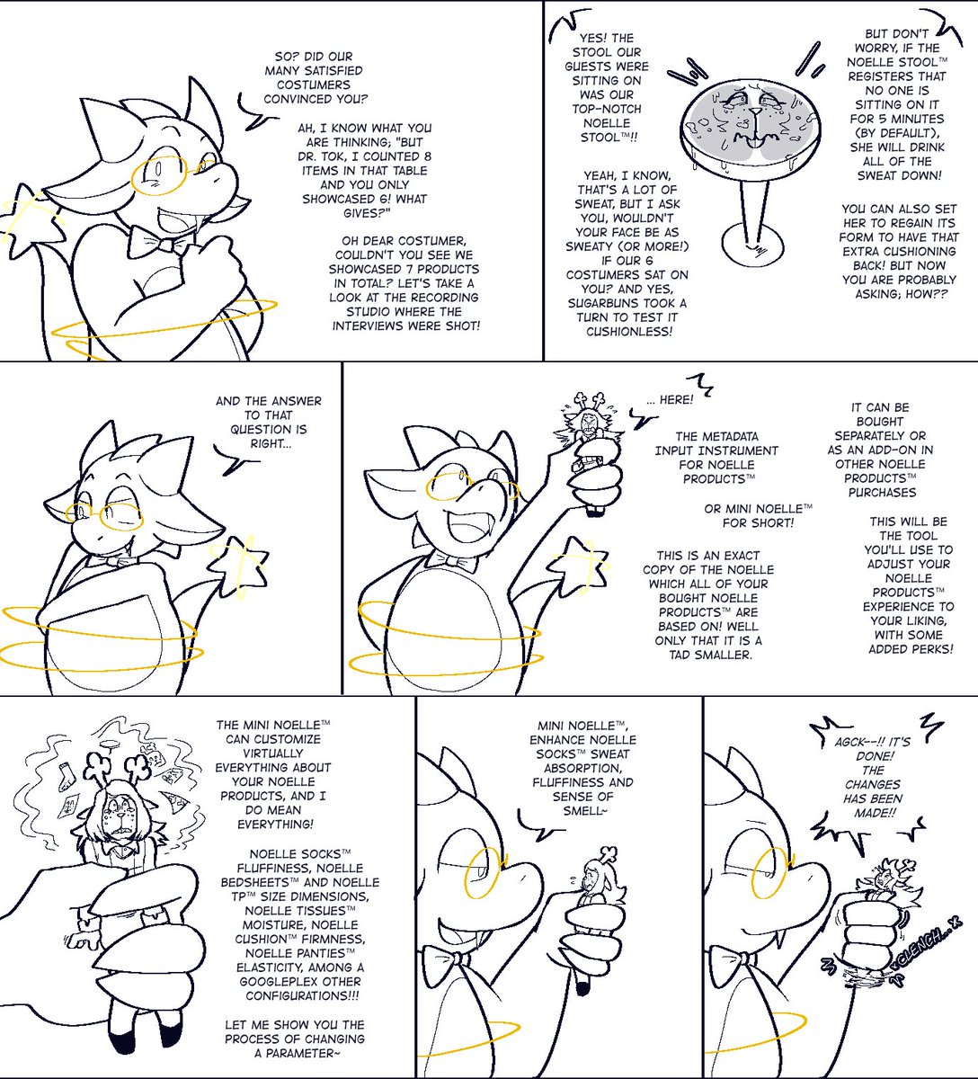 <a href="/ti_ti_ling/">ling's stash</a> surprised me with this INSANE comic for my birthday featuring a bunch of my OCs and of course plenty of Noelle abuse~ Check it out!!! 1/2