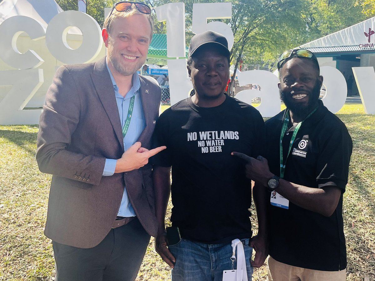 NLinZimbabwe's tweet image. Our climate policy officer, Harry Davies, is the NL 🇳🇱 delegate to Ramsar #COP15. On day 3 of the conference he says:
"It’s been fantastic connecting with wetland experts and advocates from every continent. The urgency of protecting and restoring wetlands worldwide has never…