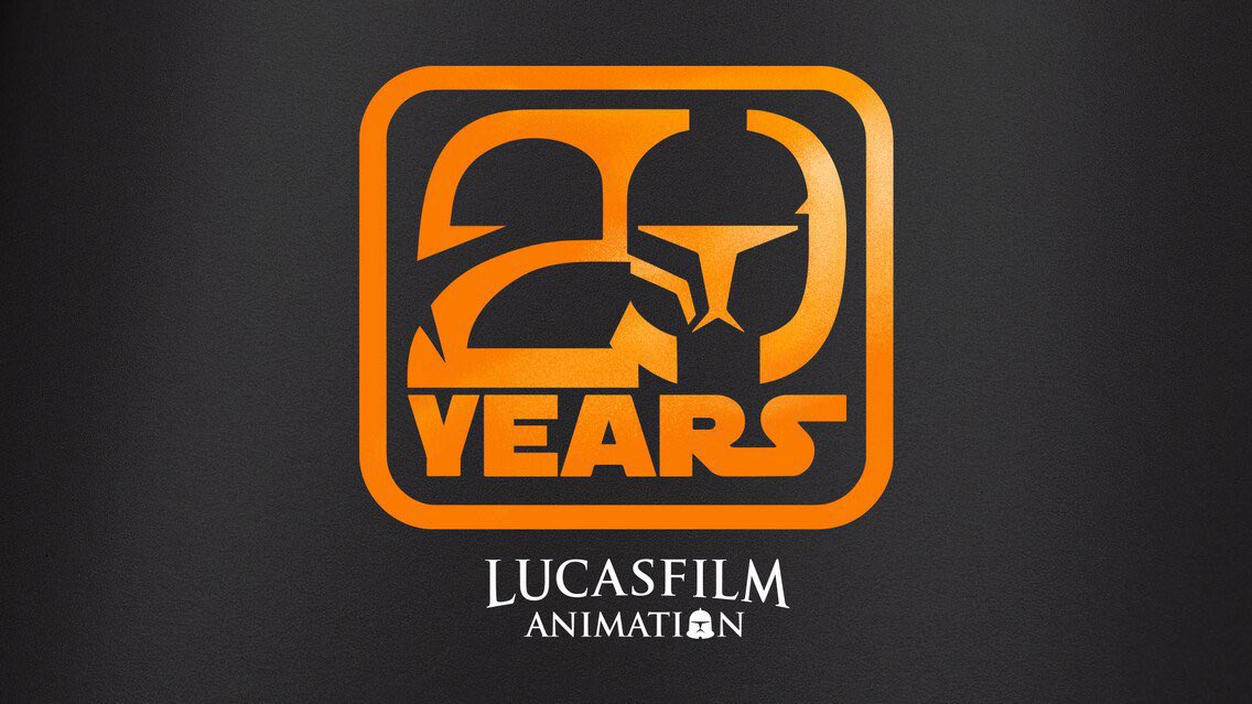 SWEmpire_'s tweet image. Le logo du 20ème anniversaire de Lucasfilm Animation 💫