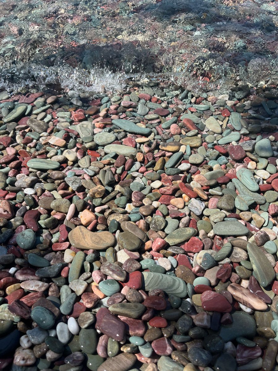 The incredible rainbow colors of the rocks in Glacier National Park were caused by the varying levels of oxygen during the formation of the park’s sedimentary rocks