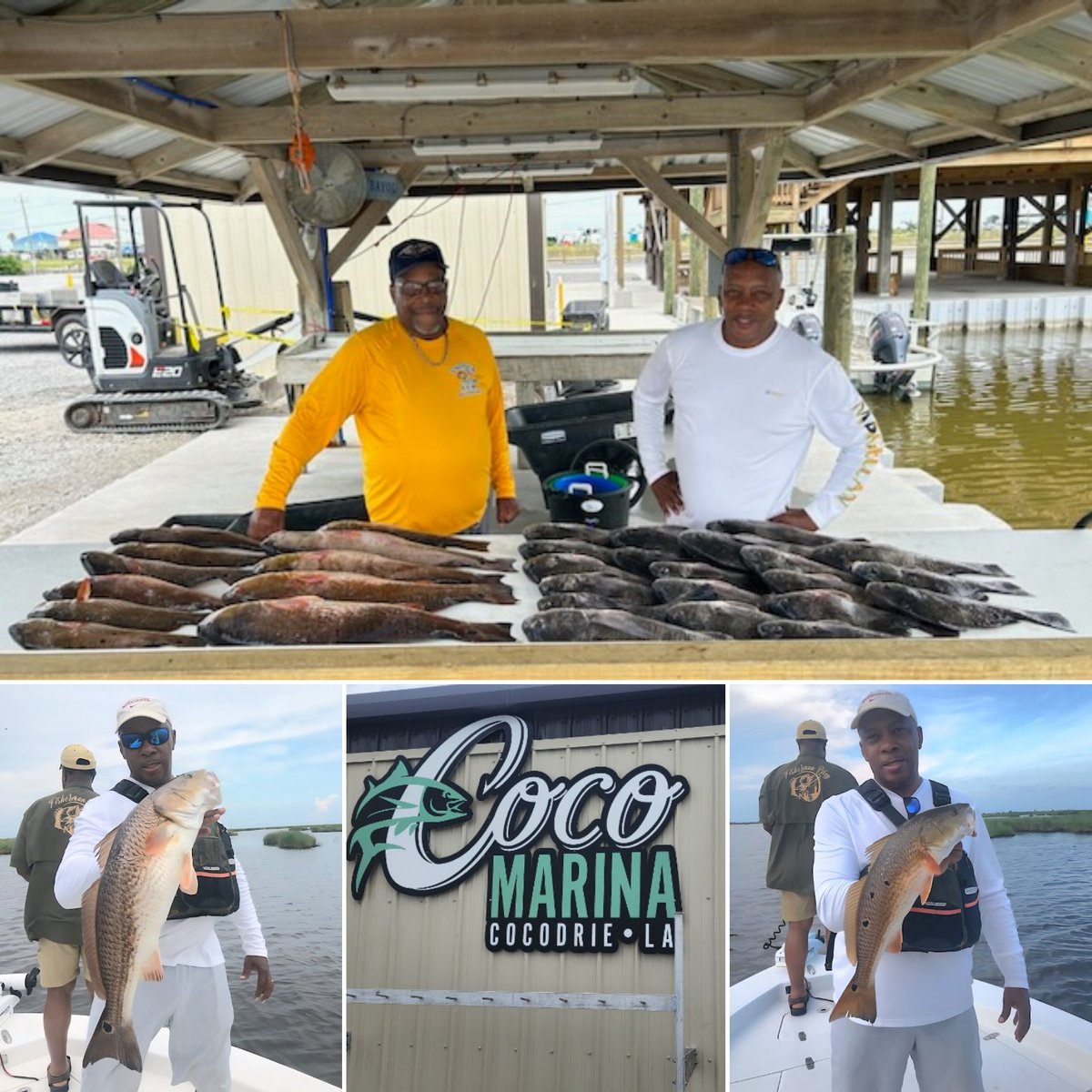 calvinmackie's tweet photo. Good day Wednesday in my happy place, on the water in Cocodrie, LA with good friends, Dr. Leonard Lewis III and BNL. It was hot good day, limited out on Red fish and Black drum.
#LetsGoPeople, find a place that heals you! Fishing heals me and @STEMNOLA inspires me! https://t.co/mam6ENQOd5