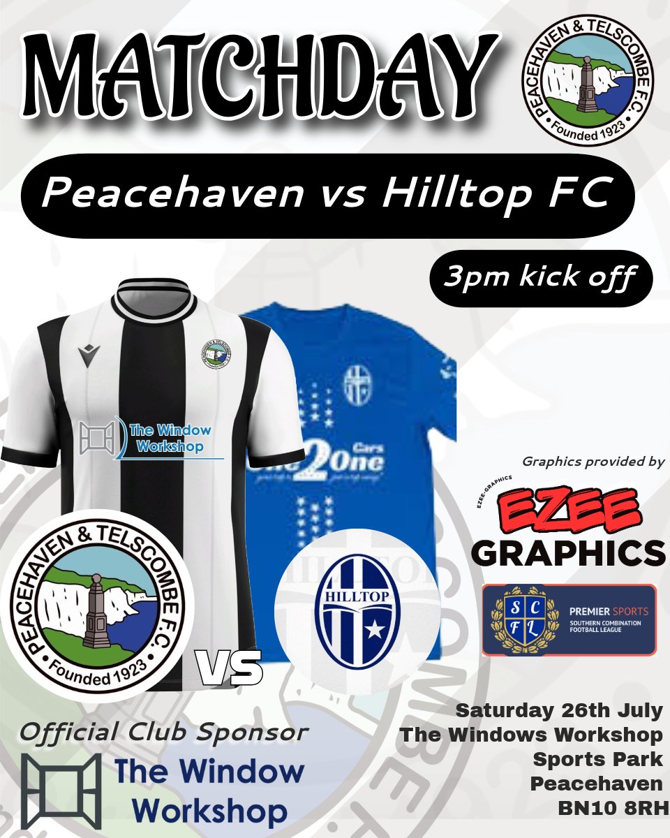 PT_FC's tweet image. 🚨 Last pre-season fixture 🚨

Tomorrow we welcome Hilltop FC to The Window Workshop Sports Park.

Our last pre-season fixture in preparation for the FA Cup preliminary round on Saturday 2nd August. 

🎟 ADMISSION PRICES 
£3 Adults 🎟
£1 Concessions 💰

Season tickets are…