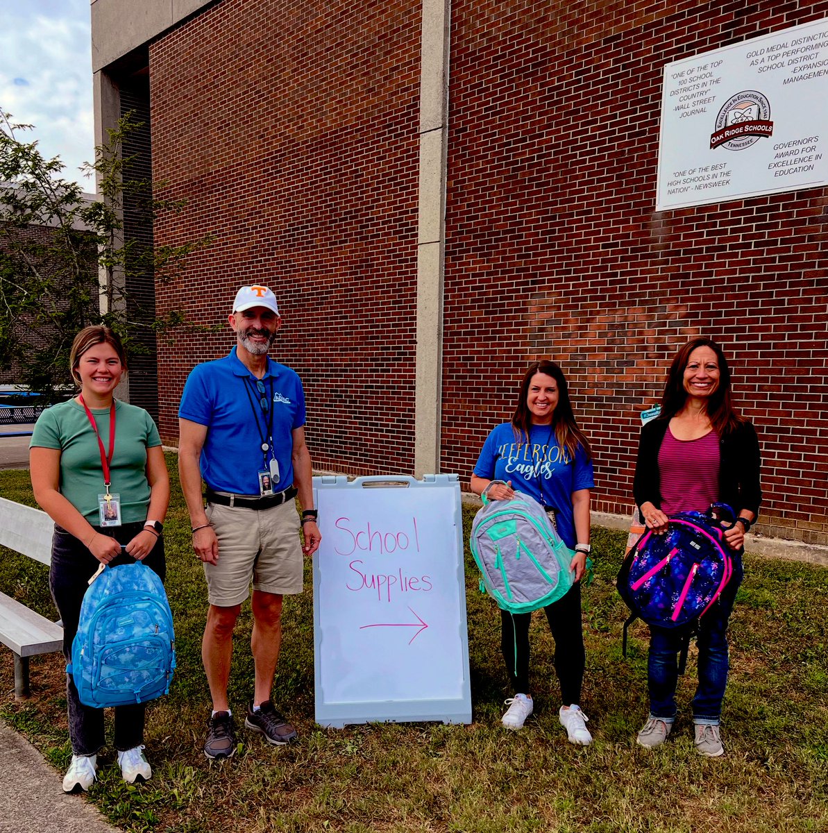 Happy to assist our wonderful Jefferson Middle guidance counselors and staff this morning pass out school supplies and backpacks to this year’s students. Proud to serve on the board of Aid to Distressed Families of Appalachian Counties (ADFAC) who make this great program possible