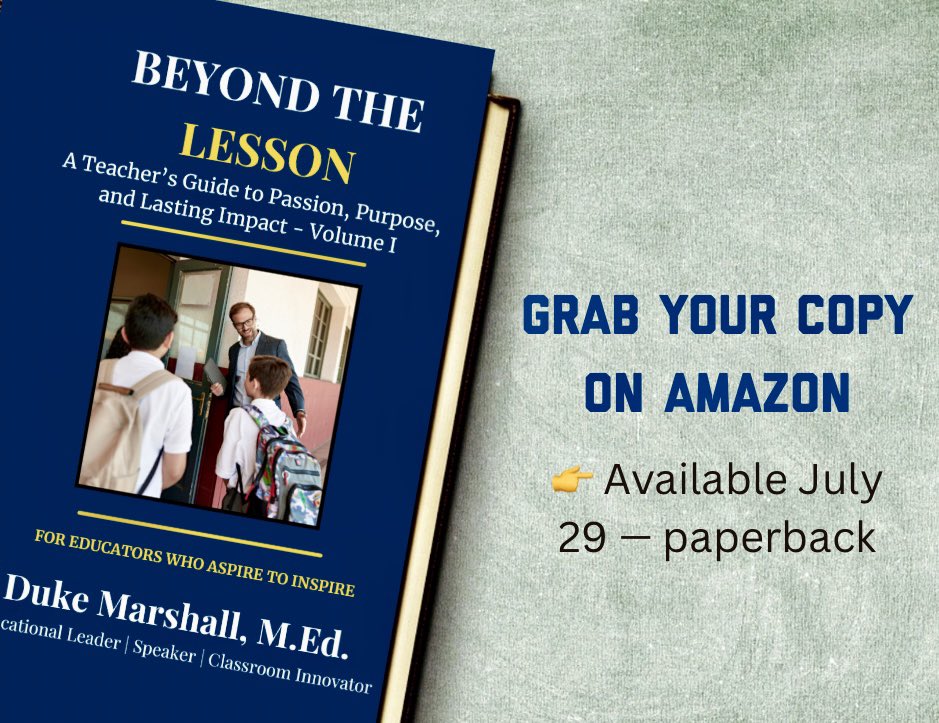 Mr_Marsha11's tweet image. Five honest conversations every teacher needs.
📘 Beyond the Lesson
👉 Paperback July 29
#BeyondTheLesson #TeacherSupport
@MontgomeryISD @ConroeISD @MagnoliaISD @TomballISD @HoustonISD