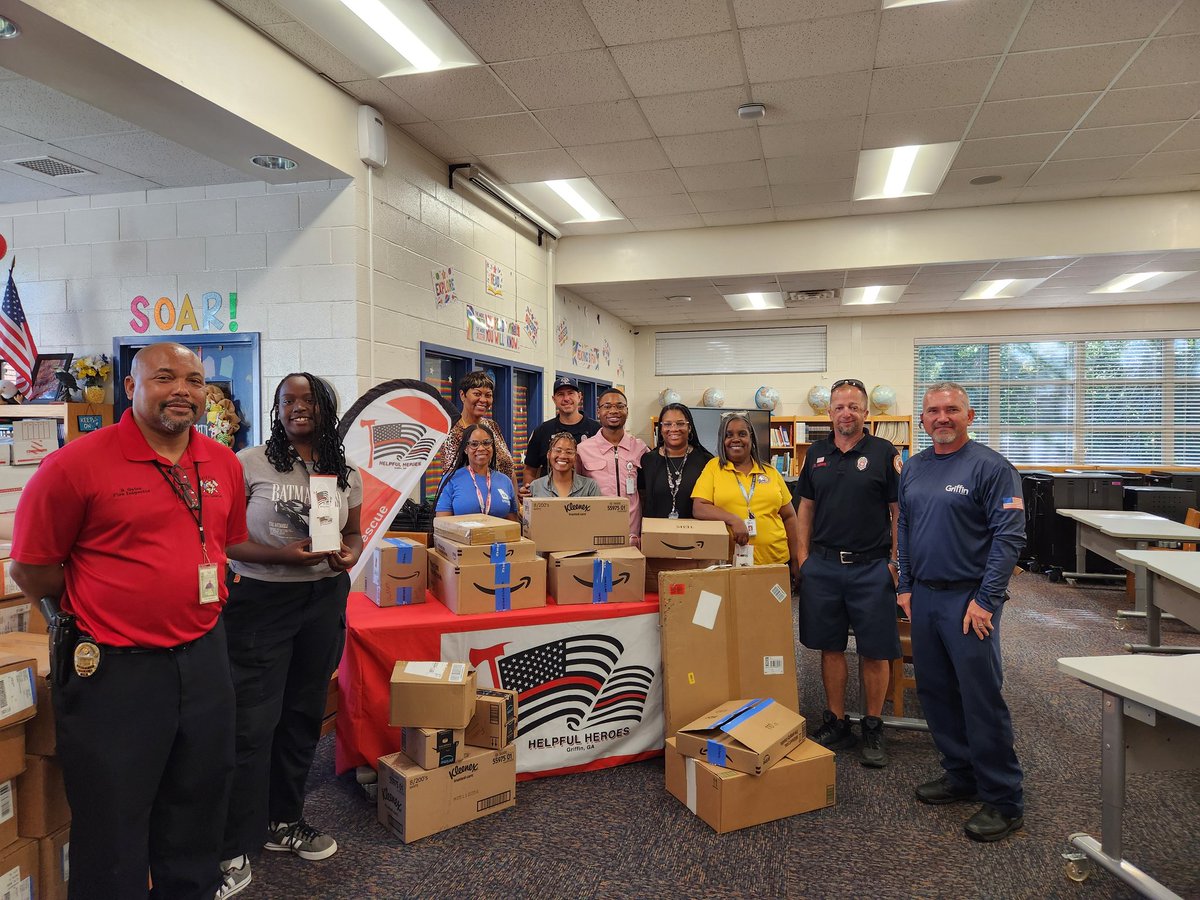 Kierra Rojas (@kierrarojas) on Twitter photo Thank you to the Heroes Program with the Griffin Fire Department for fully funding our K-3 teachers' <a href="/AnneStreetES/">Anne Street Elementary School</a> wishlists! We are so appreciative of your generosity and partnership!
#MissionPossible Thank you to the Heroes Program with the Griffin Fire Department for fully funding our K-3 teachers' <a href="/AnneStreetES/">Anne Street Elementary School</a> wishlists! We are so appreciative of your generosity and partnership!
#MissionPossible