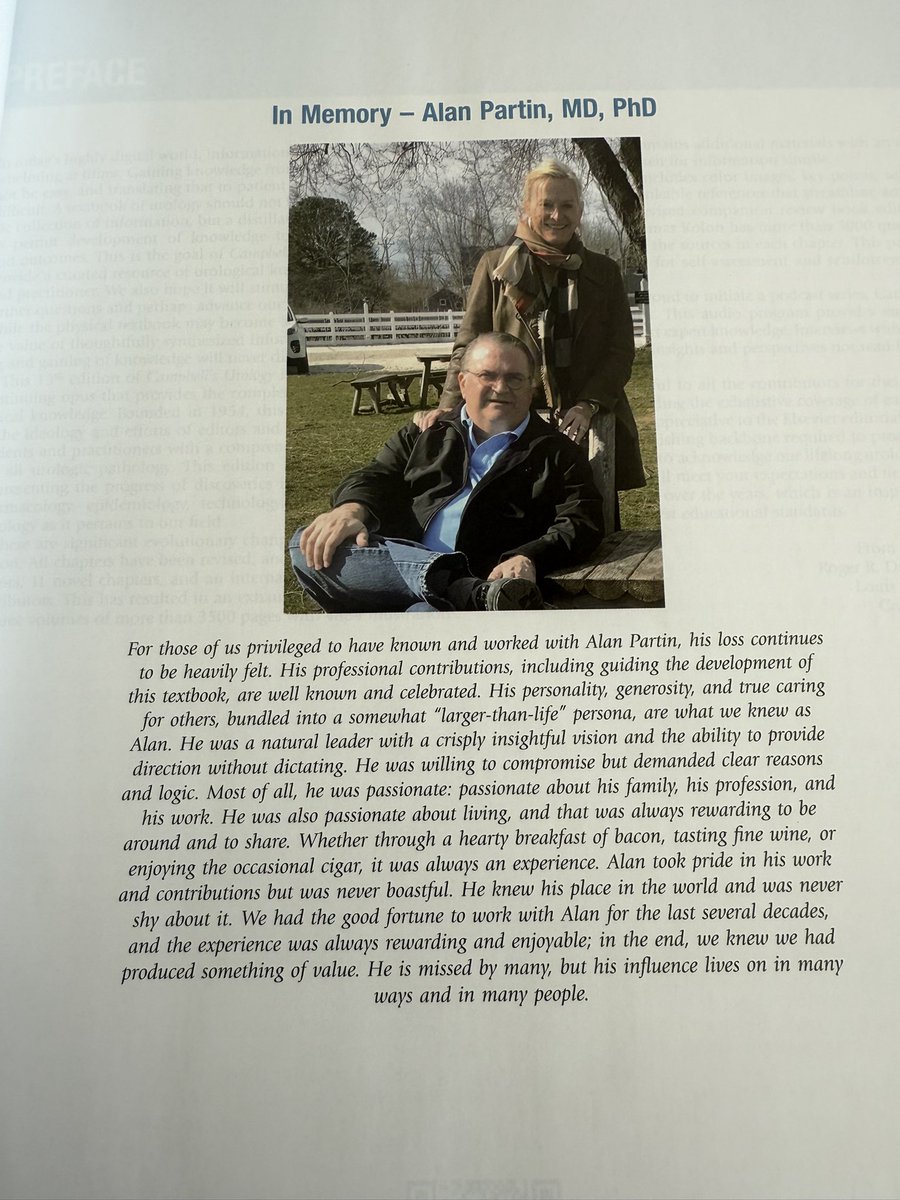 New edition of Campbell’s has arrived, with touching tribute to Alan Partin. <a href="/ElsevierConnect/">Elsevier</a> <a href="/brady_urology/">The Johns Hopkins Brady Urological Institute</a>