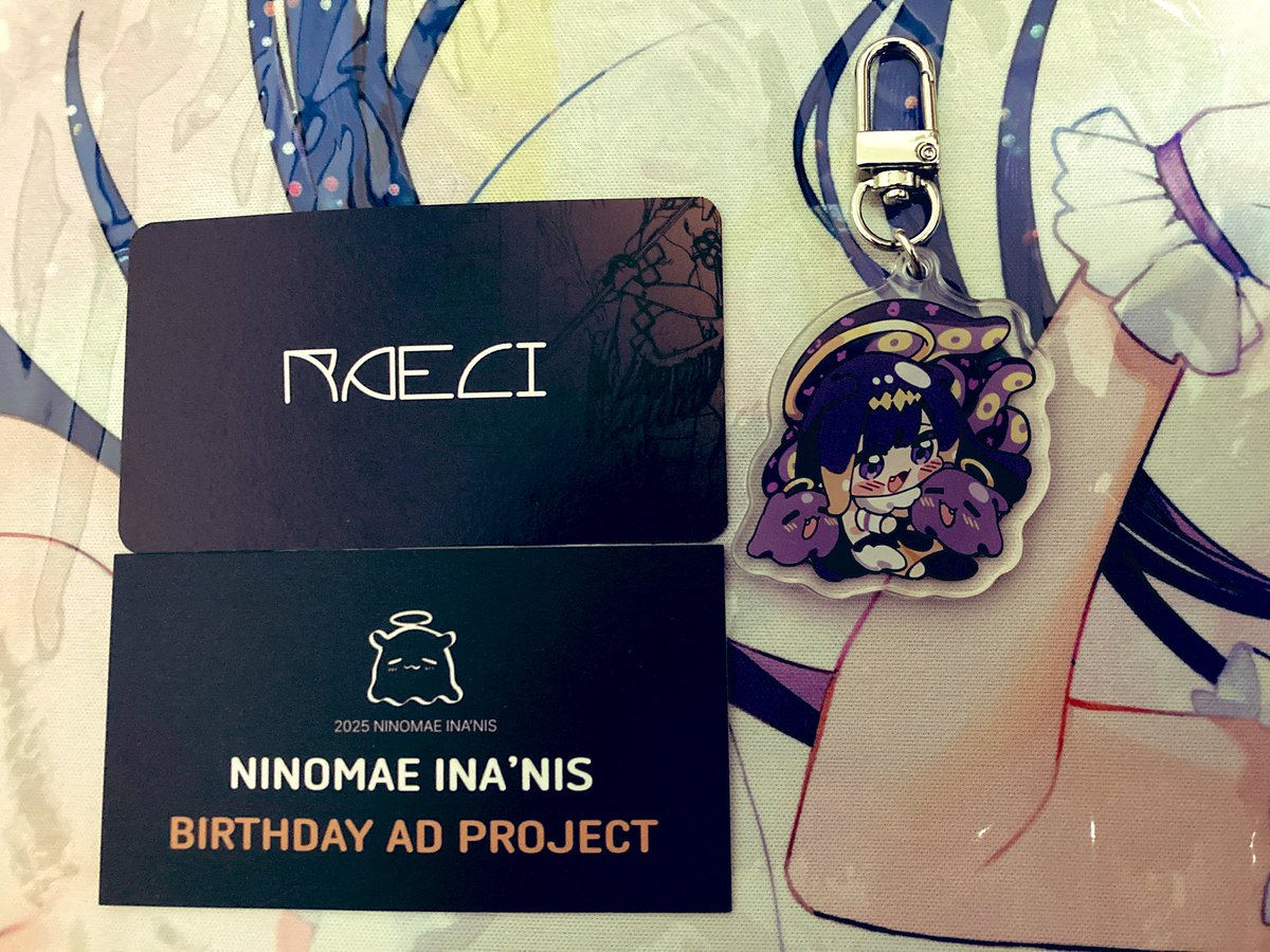 hanpen110751174's tweet image. The SD Acrylic Keyring from Ina's birthday advertisement project arrived!
Thank you so much @Raegi_asw ‼︎