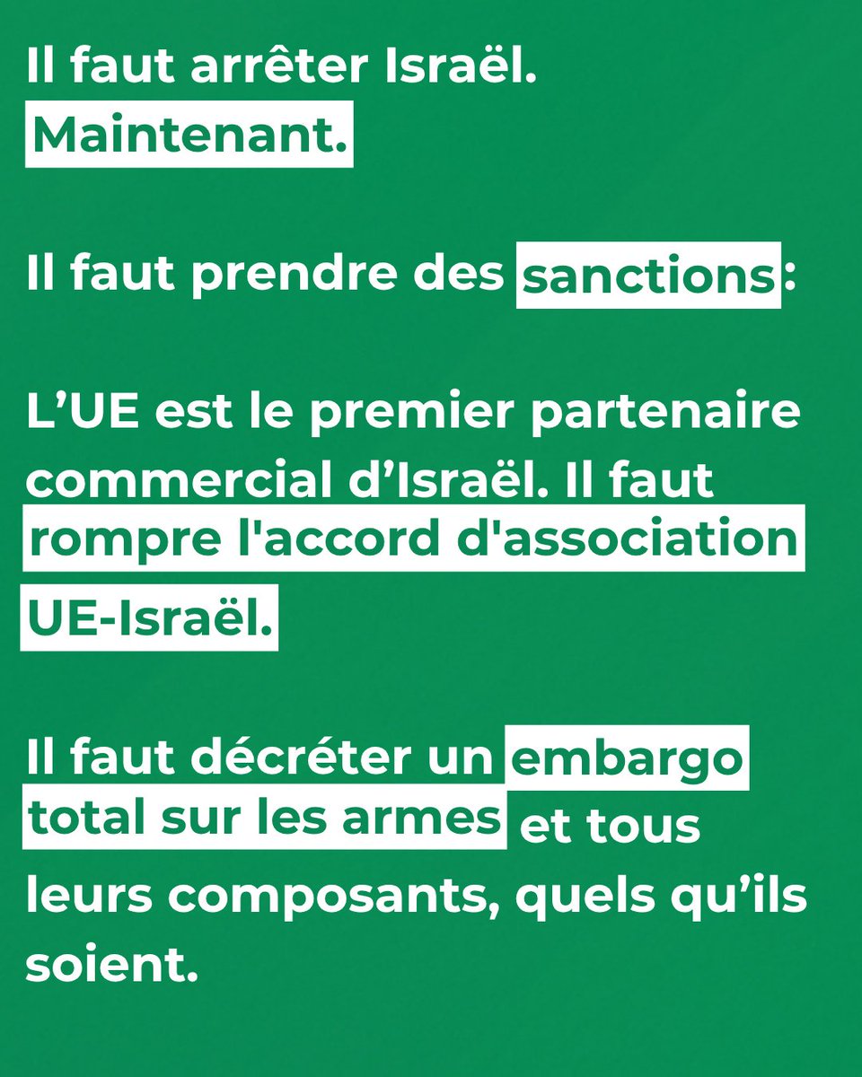 jlroumegas's tweet image. Je salue la décision d'Emmanuel Macron de reconnaître l'Etat palestinien - mieux vaut tard que jamais - mais il faut absolument prendre des sanctions contre l'Etat israélien dans le même temps. Sinon, cette décision ne changera rien.
2 millions de Gazaouis meurent de faim.