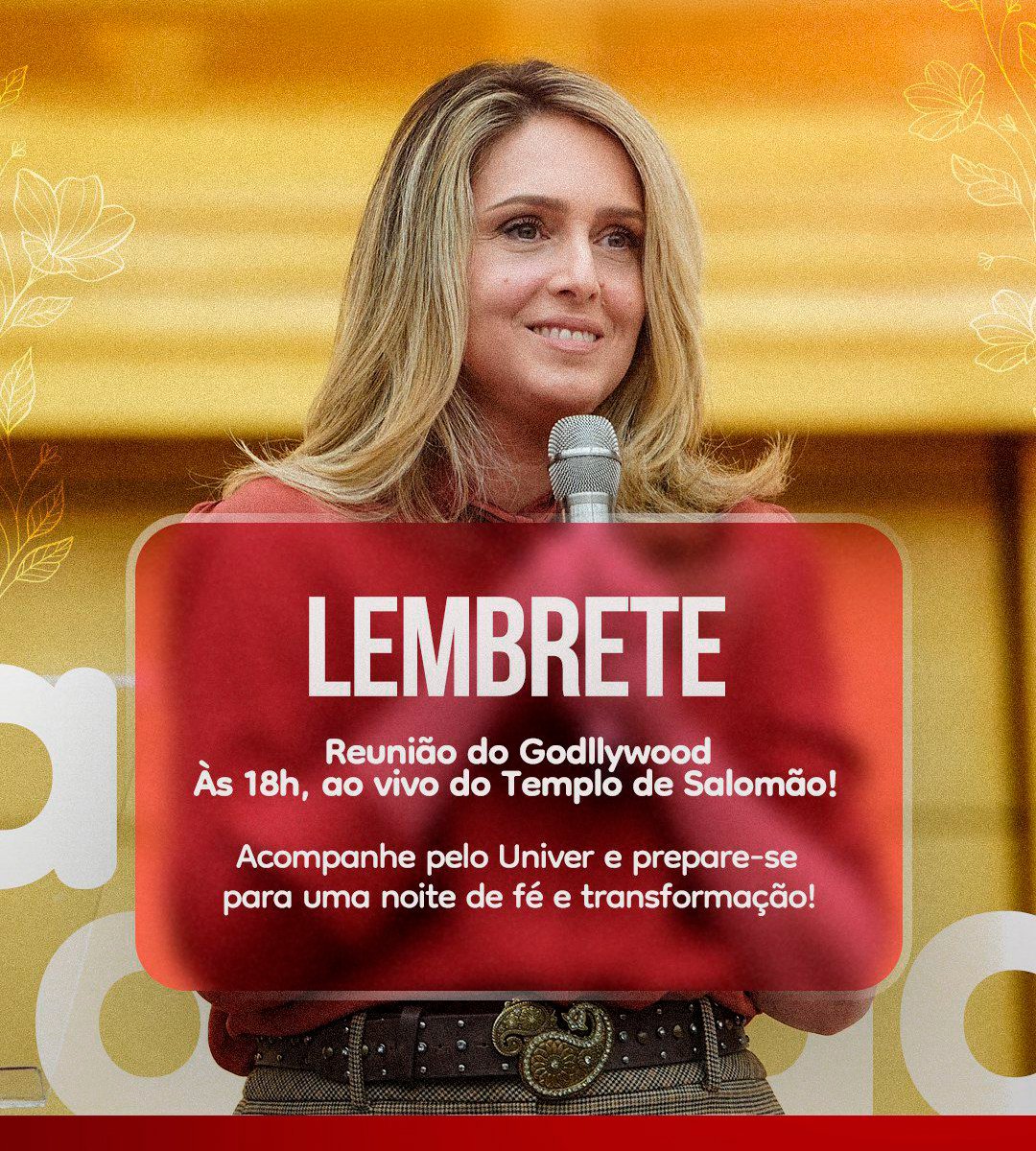 IgrejaUniversal's tweet image. Quem não deseja a transformação completa em seu interior, não é mesmo? Então, neste sábado, no encontro para mulheres Godllywood Autoajuda, você pode obter!