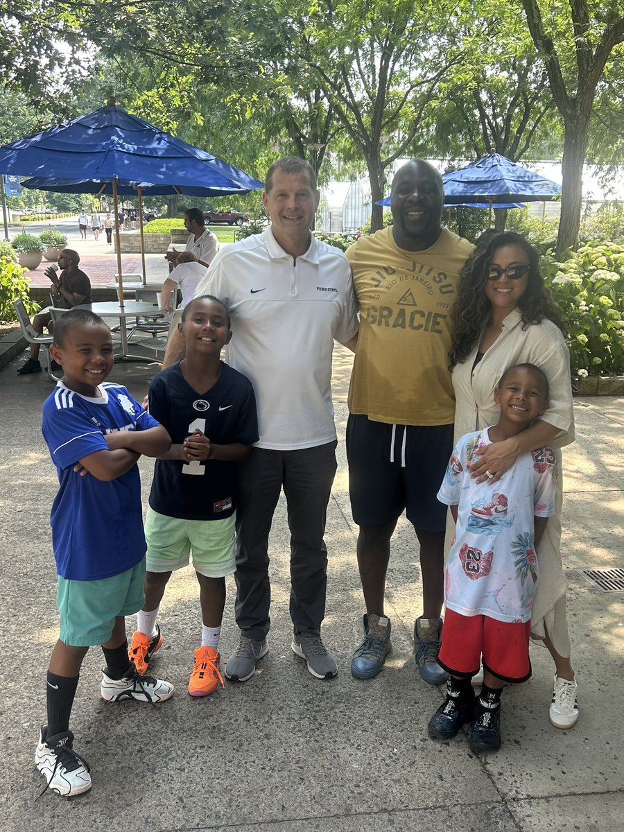 .<a href="/TambaHali91/">Tamba Hali</a> it was great to visit with you &amp; your family. Always good to catch up with you while you’re back on campus. We appreciate your time supporting our program &amp; current student-athletes. #PennState #WeAre
