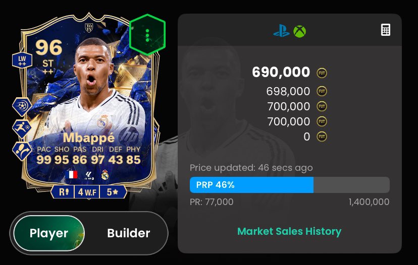 Jake_FutTrading's tweet image. His pack weight seemed as high as 99 rated cards 💀💀