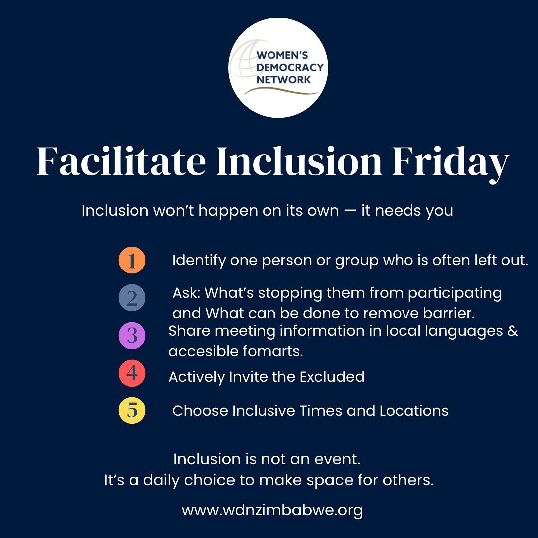 🔷 #FacilitateInclusionFriday
Inclusion doesn’t happen by accident — it’s intentional.

🚫 Language
🚫 Location
🚫 Disability access
🚫 Meeting times
🚫 No invitation

💡 Stop asking why people aren’t participating.
Start asking what’s stopping them — and #fix it.