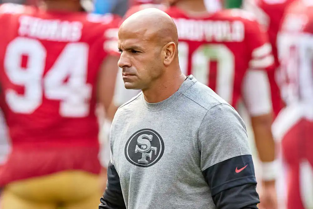 Eric_Branch's tweet image. After one-year stints with Steve Wilks and Nick Sorensen -- coaches he declined to fully endorse -- Nick Bosa now appreciates what the #49ers have in Robert Saleh.
“His commanding presence in defensive meetings is what we needed.”
sfchronicle.com/sports/49ers/a…
