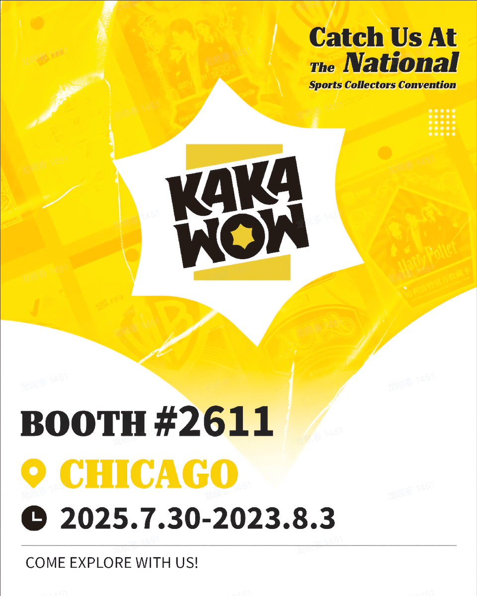 nsccshow's tweet image. Meet NSCC exhibitor @kakawow_global at the 45th National Sports Collectors Convention July 30-August 3, 2025 at the Donald E. Stephens Convention Center in Rosemont, IL 🔥🔥
Visit the The National Sports Collectors Convention Inc. #linkinbio to learn more, buy tickets and search…