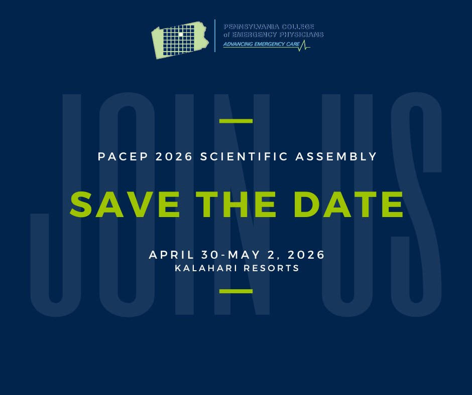 📅 Save the Date for PACEP26!

Mark your calendars and plan to join us April 30-May 2 for PACEP's 2026 Scientific Assembly! Help us make it another record-breaking year!

Interested in speaking or know someone who is? Submit ideas here ➡️ forms.gle/nfSE2EScktoc8e…